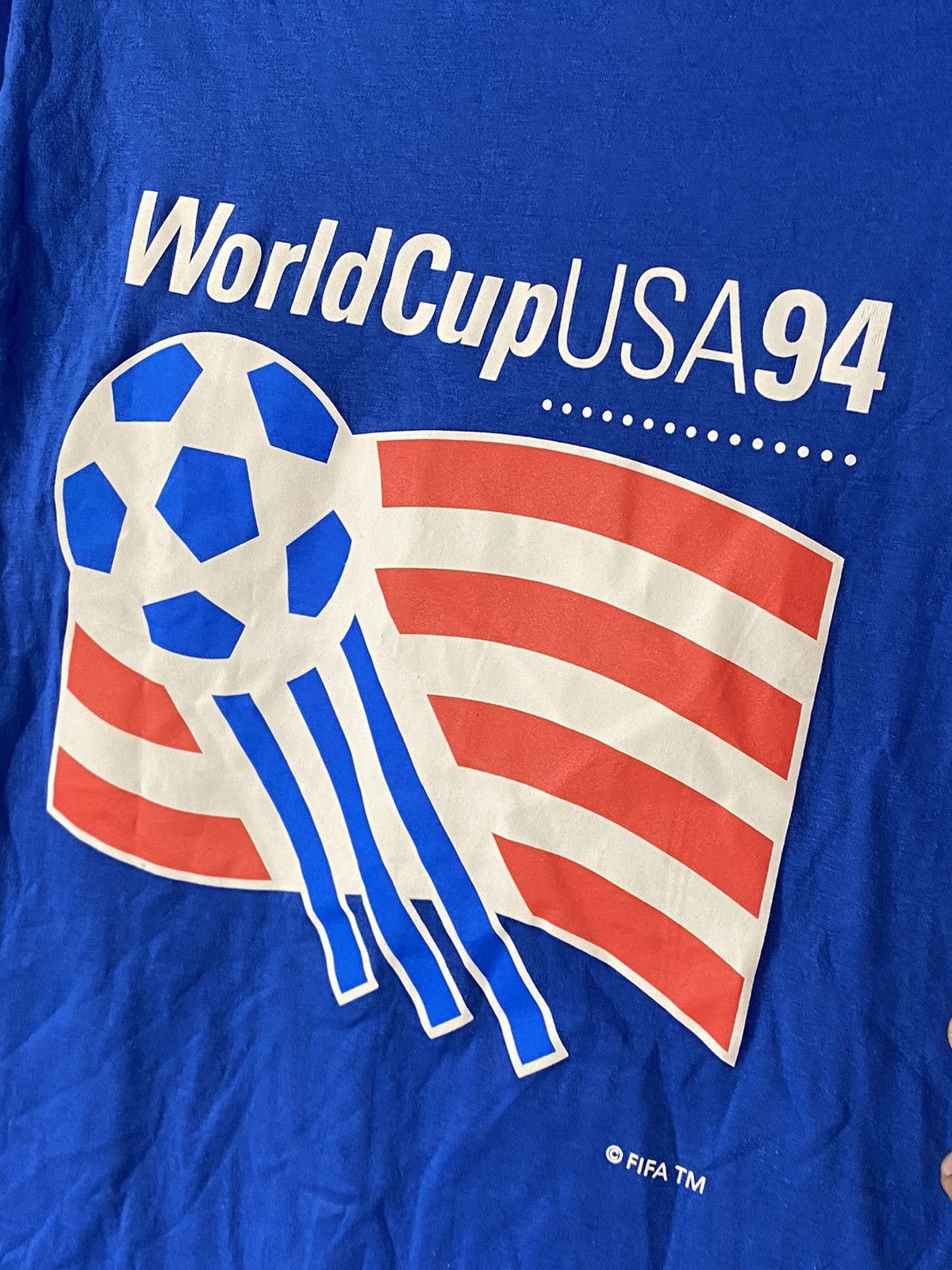 Vintage 1994 Vintage World Cup USA Soccer Jersey Football Size US S / EU 44-46 / 1 - 2 Thumbnail