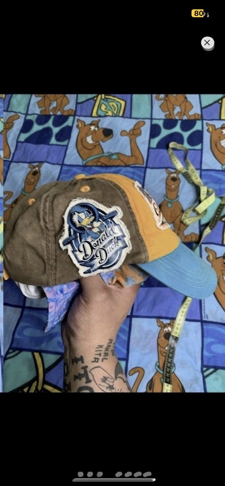 Disney ***FINAL DROP***RARE 00s DISNEYLAND PATCHWORK CHARACTER CAP Size ONE SIZE - 6 Thumbnail