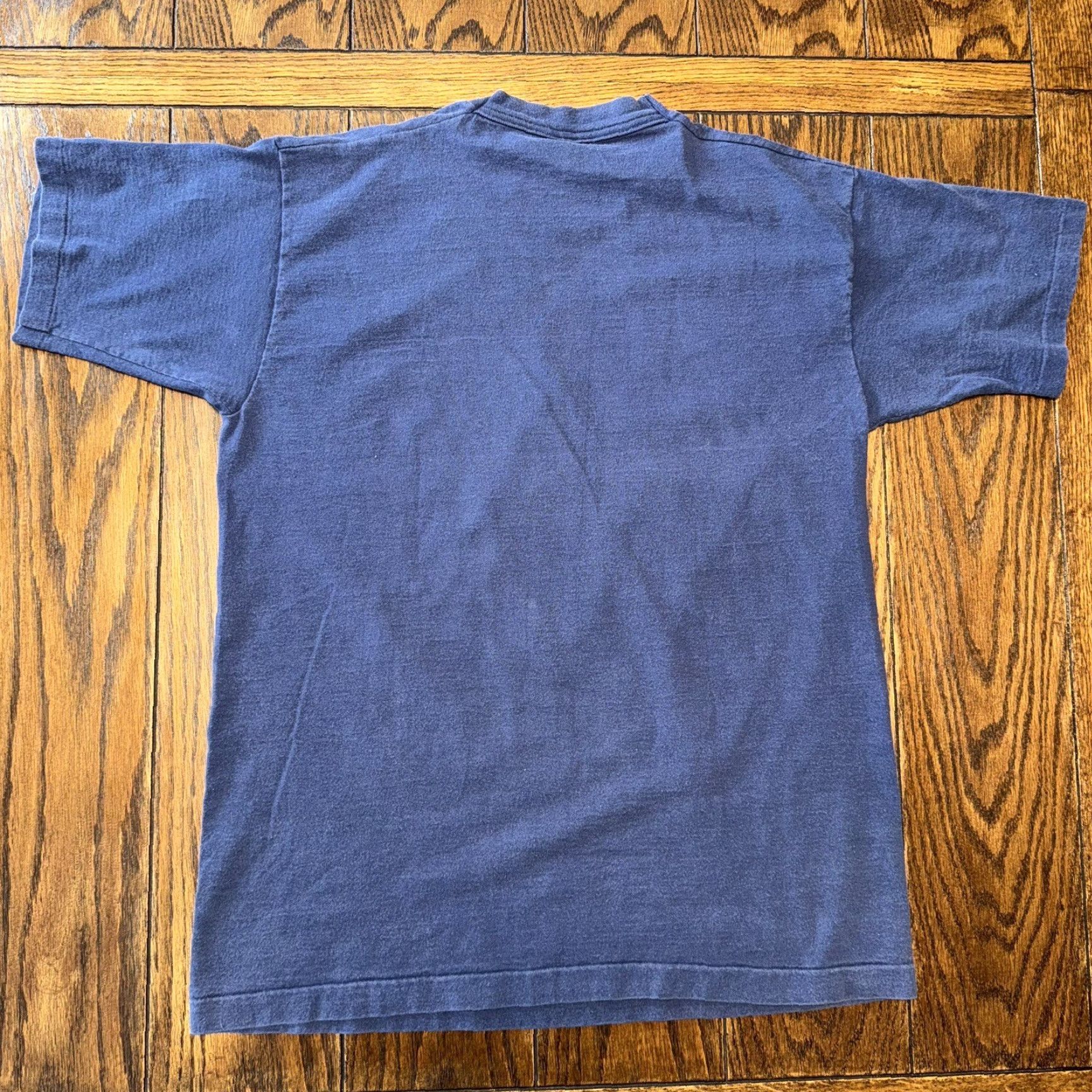 Vintage VINTAGE Texas A&M T Shirt 90s Single Stitch Blue Fruit Of The Loom Large USA Shirt Graphic Tee Unisex Adults Mens Size US L / EU 52-54 / 3 - 7 Thumbnail