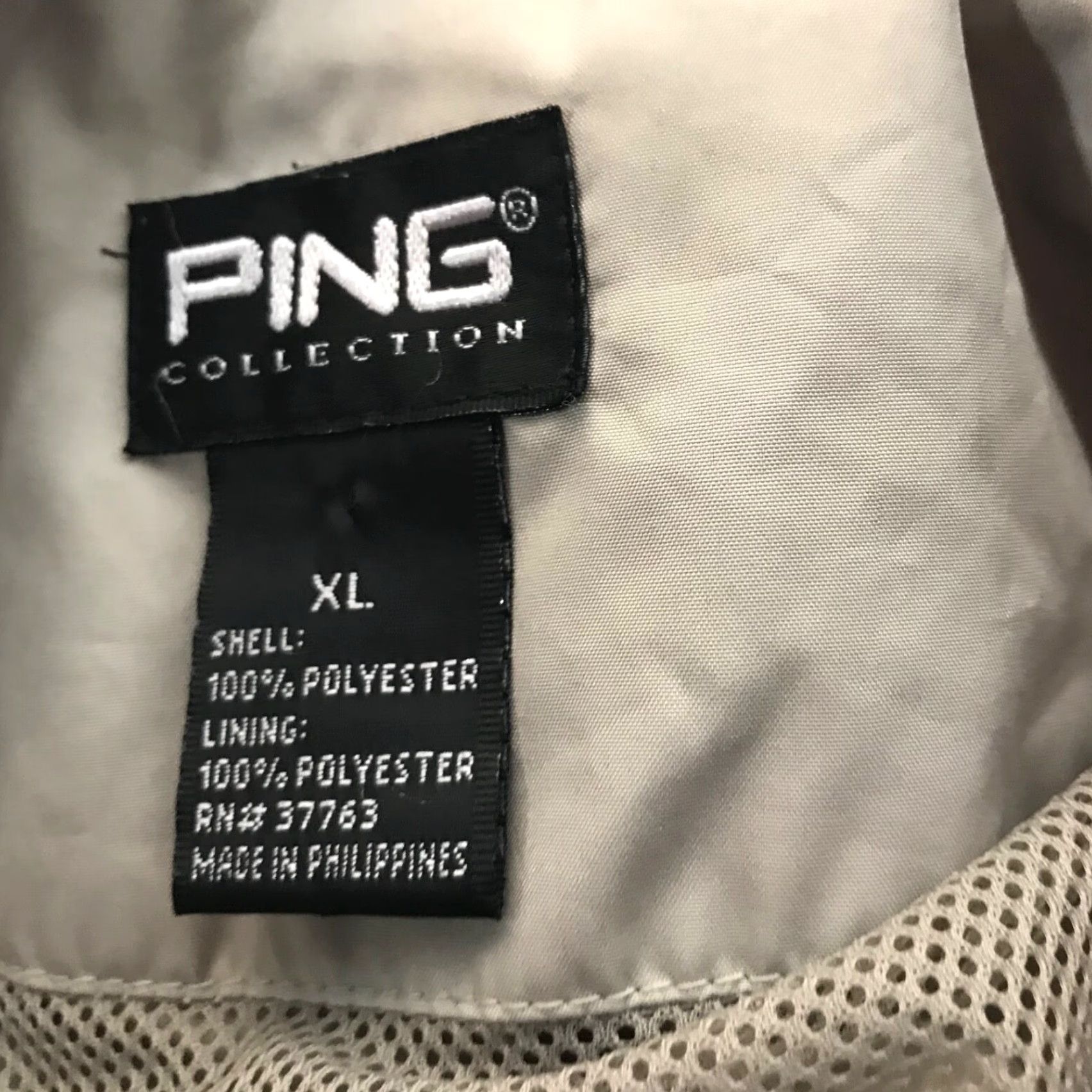 Vintage VINTAGE Ping Windbreaker Jacket Mens XL Beige Softshell Casual Outdoor Spring Fall Size US XL / EU 56 / 4 - 6 Thumbnail