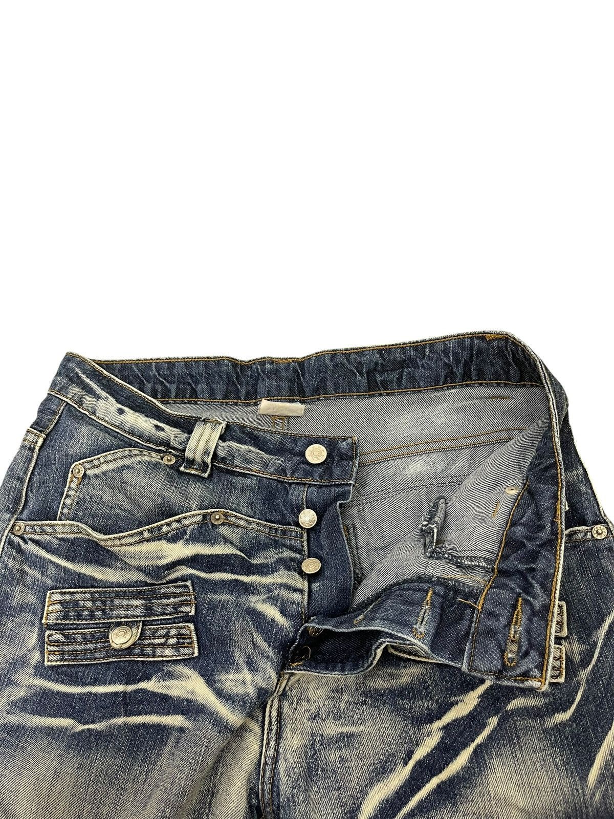 Hysteric Glamour Slim Jeans Unknow Japan Faded Acid Washed 2🟦0 Size US 33 - 7 Thumbnail
