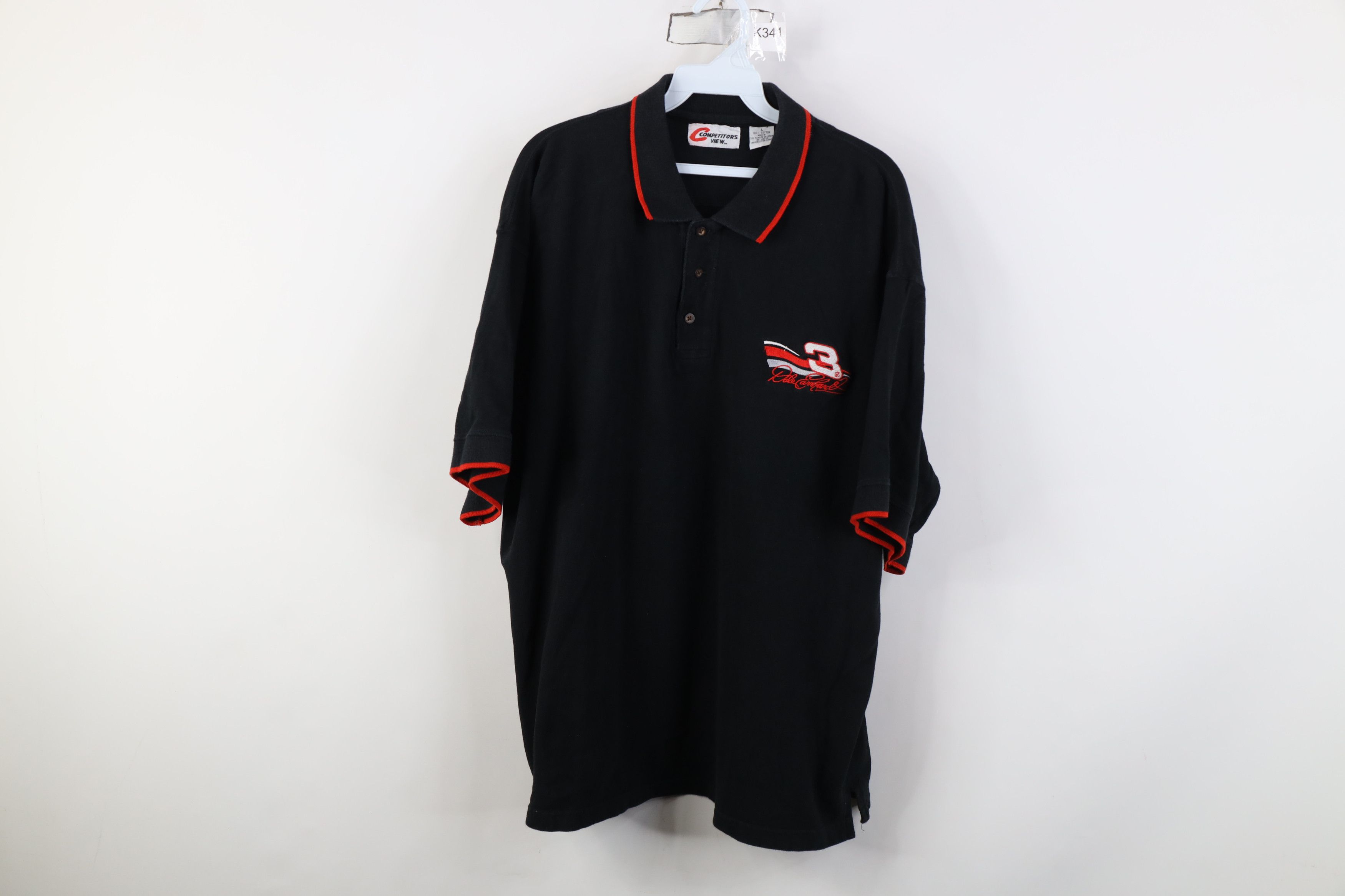 Vintage Vintage 90s NASCAR Dale Earnhardt Racing Polo Shirt Black Size US L / EU 52-54 / 3 - 1 Thumbnail