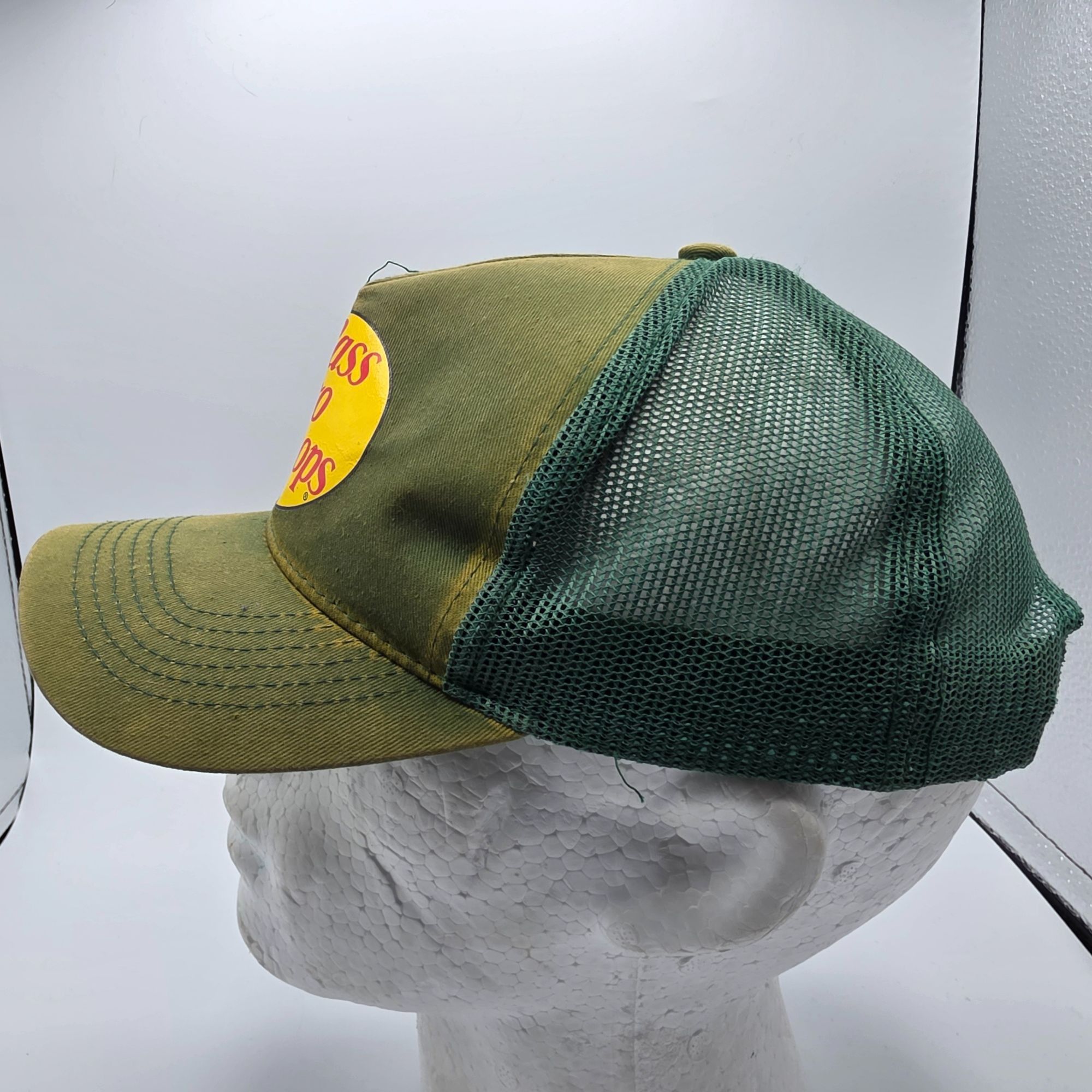 Bass Pro Shops Bass Pro Shops Green Trucker Hat With Mesh Back Snapback Out Size ONE SIZE - 2 Thumbnail