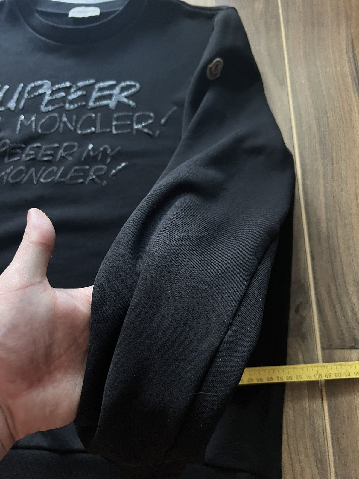 Moncler Moncler Sweatshirt Supeeer Sweater Logo Size US XL / EU 56 / 4 - 4 Thumbnail