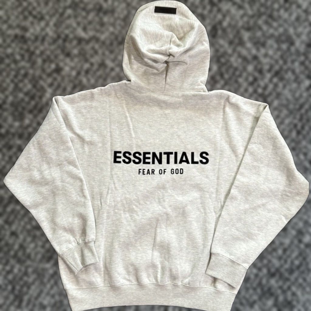 Essentials Fear of God Essentials Hoodie FW22 Light Oatmeal Gray Medium NWT Hooded Oversized Pockets Pullover Men Shirt? Size US M / EU 48-50 / 2 - 1 Thumbnail