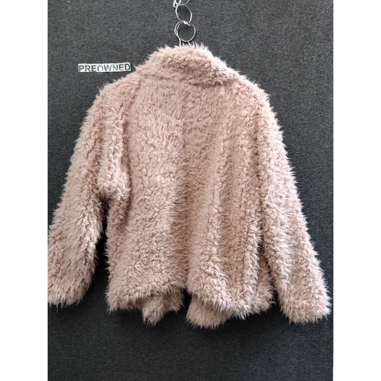 Vintage Romeo & Juliet Couture Jacket Women Faux Fur Beige Small Lining Polyester Fur Trim Casual Party/Cocktail Blended Fabric Lightweight Short Size S / US 4 / IT 40 - 2 Thumbnail