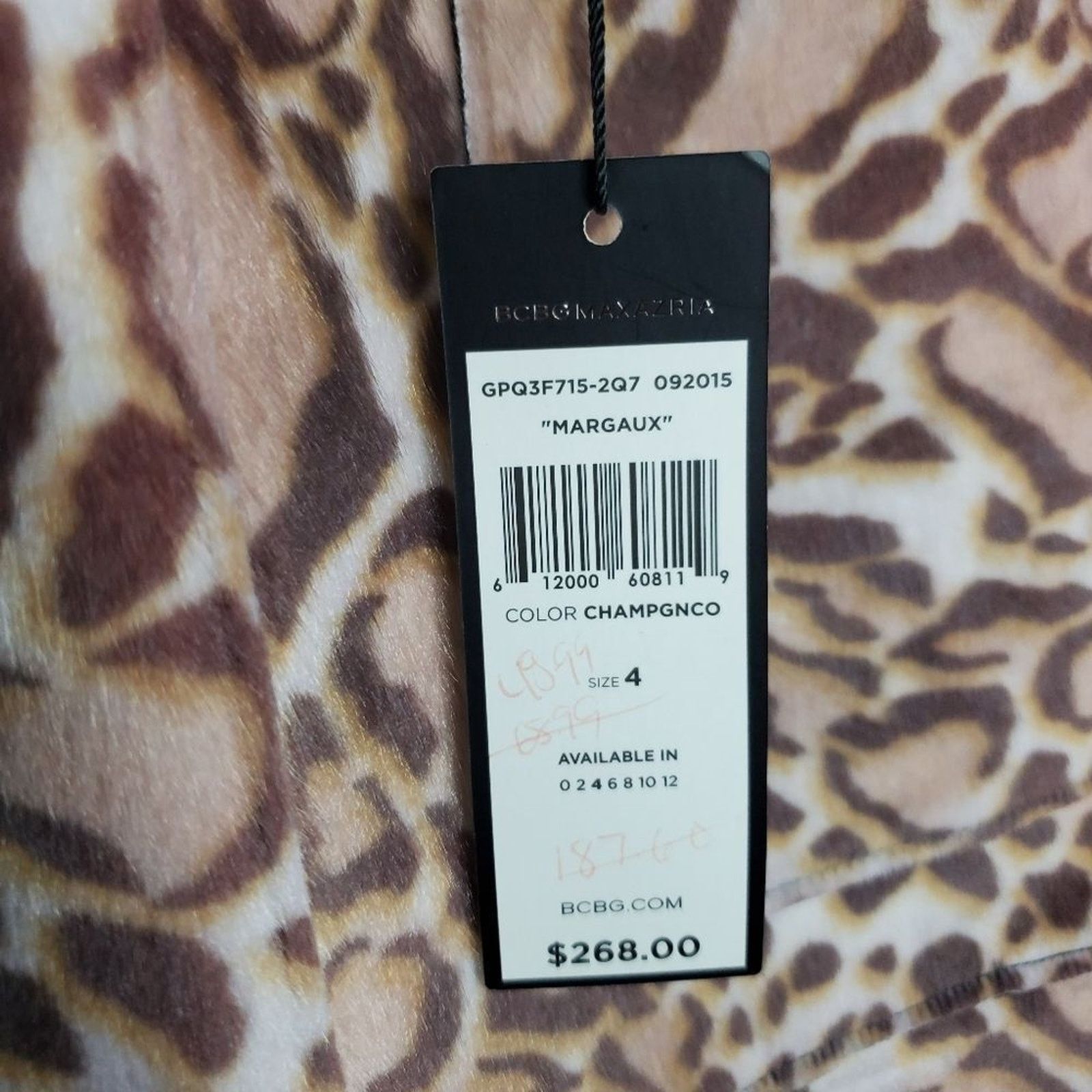 Bcbgmaxazria BCBGMaxazria Ocelot Faux Fur Vegan Leather Margaux Skirt 4 Size 27" / US 4 / IT 40 - 6 Thumbnail