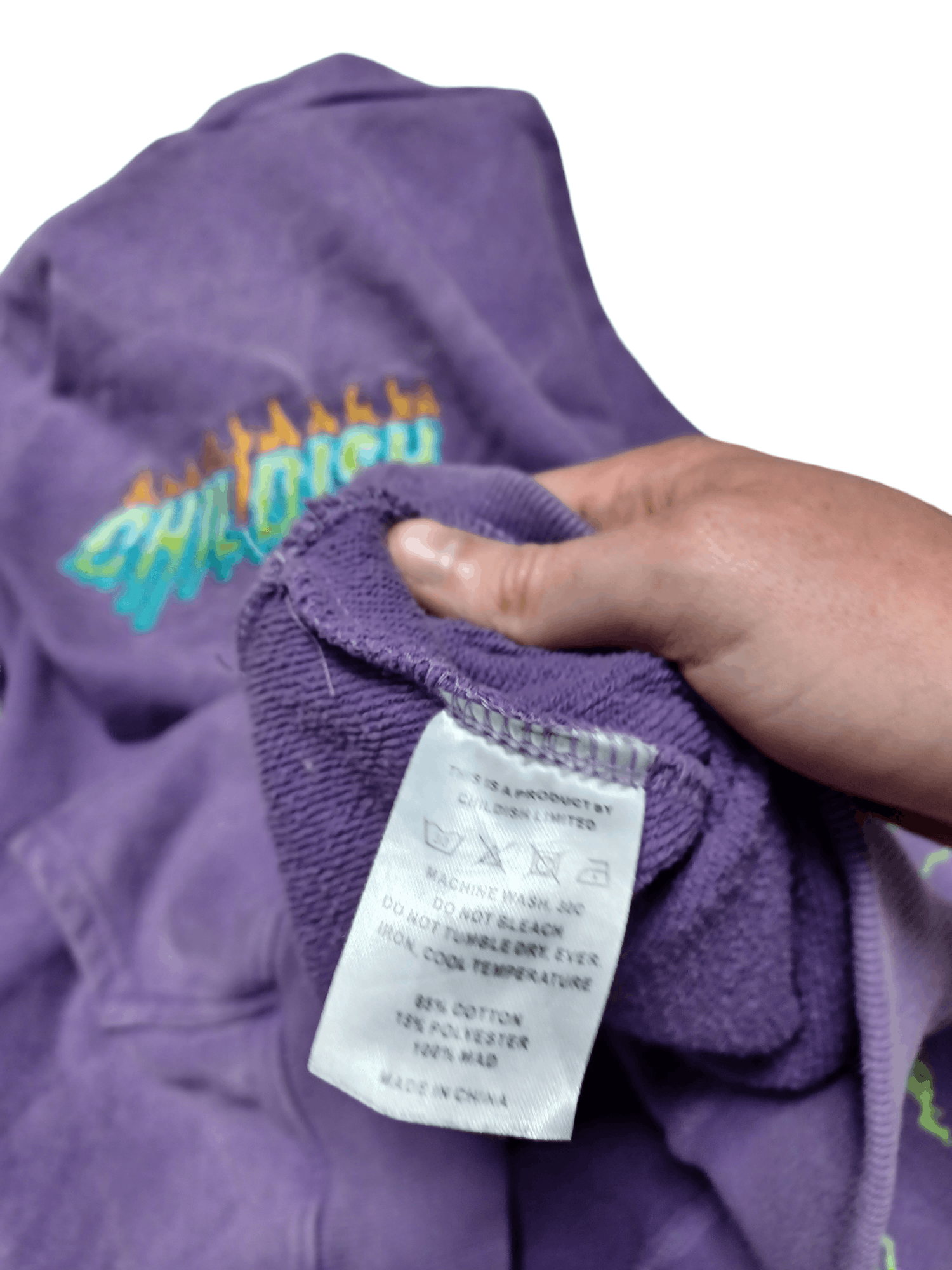 CHILDS CHILDISH FANTASTIC OVERSIZE HEAVY EMBROIDERED BIGLOGO HOODIE Size US S / EU 44-46 / 1 - 6 Thumbnail