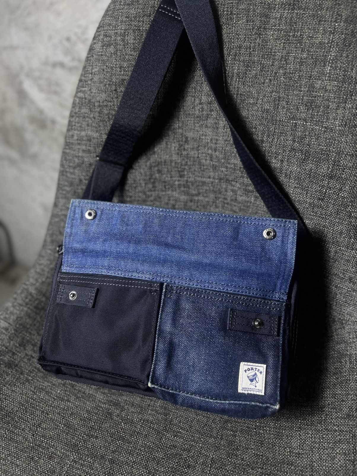 Porter Porter International - Patchwork Denim - Shoulder Bag Size ONE SIZE - 5 Thumbnail