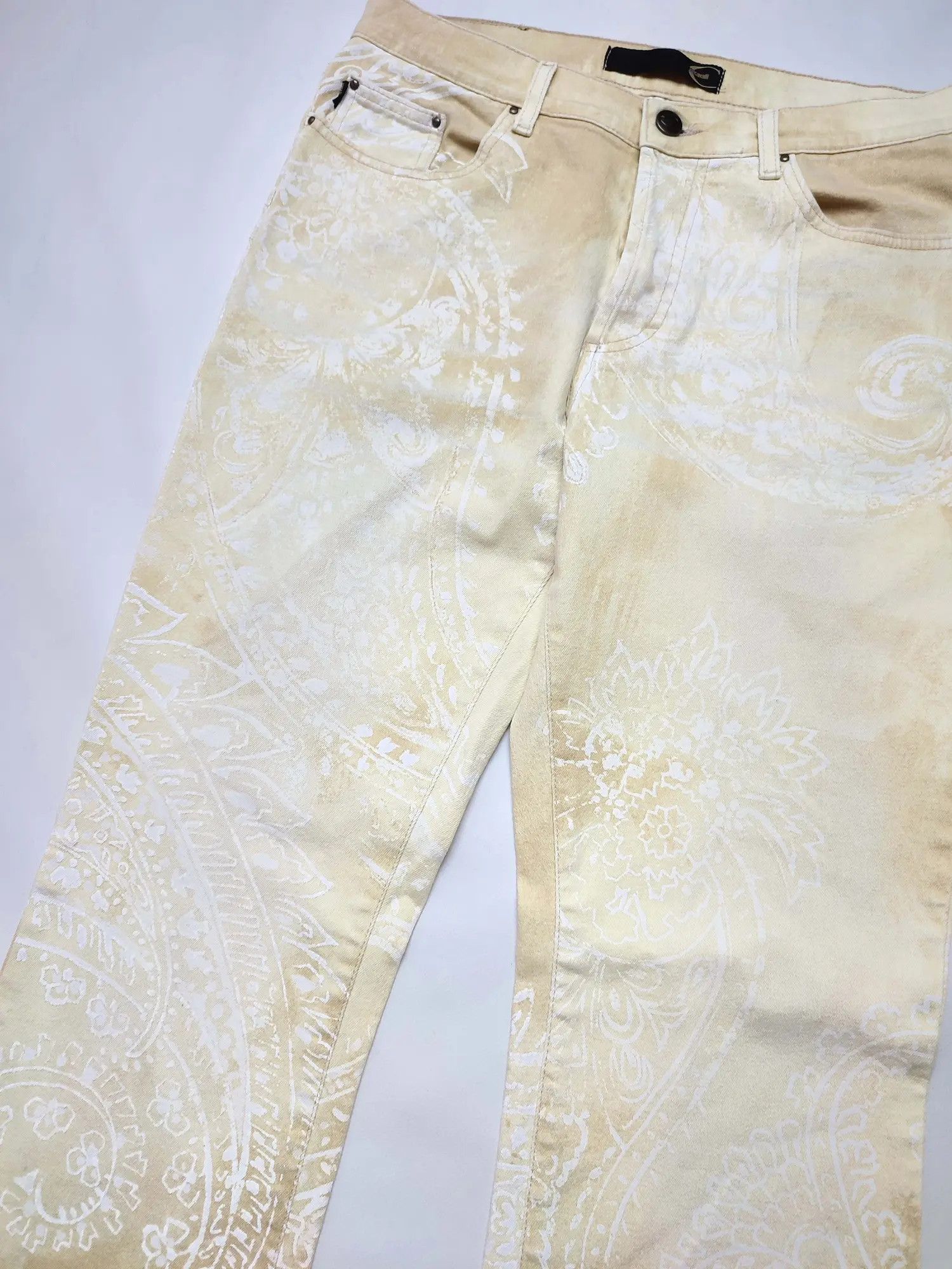 Just Cavalli Vintage Roberto Cavalli Bandana Paint Pants Size US 30 / EU 46 - 9 Thumbnail