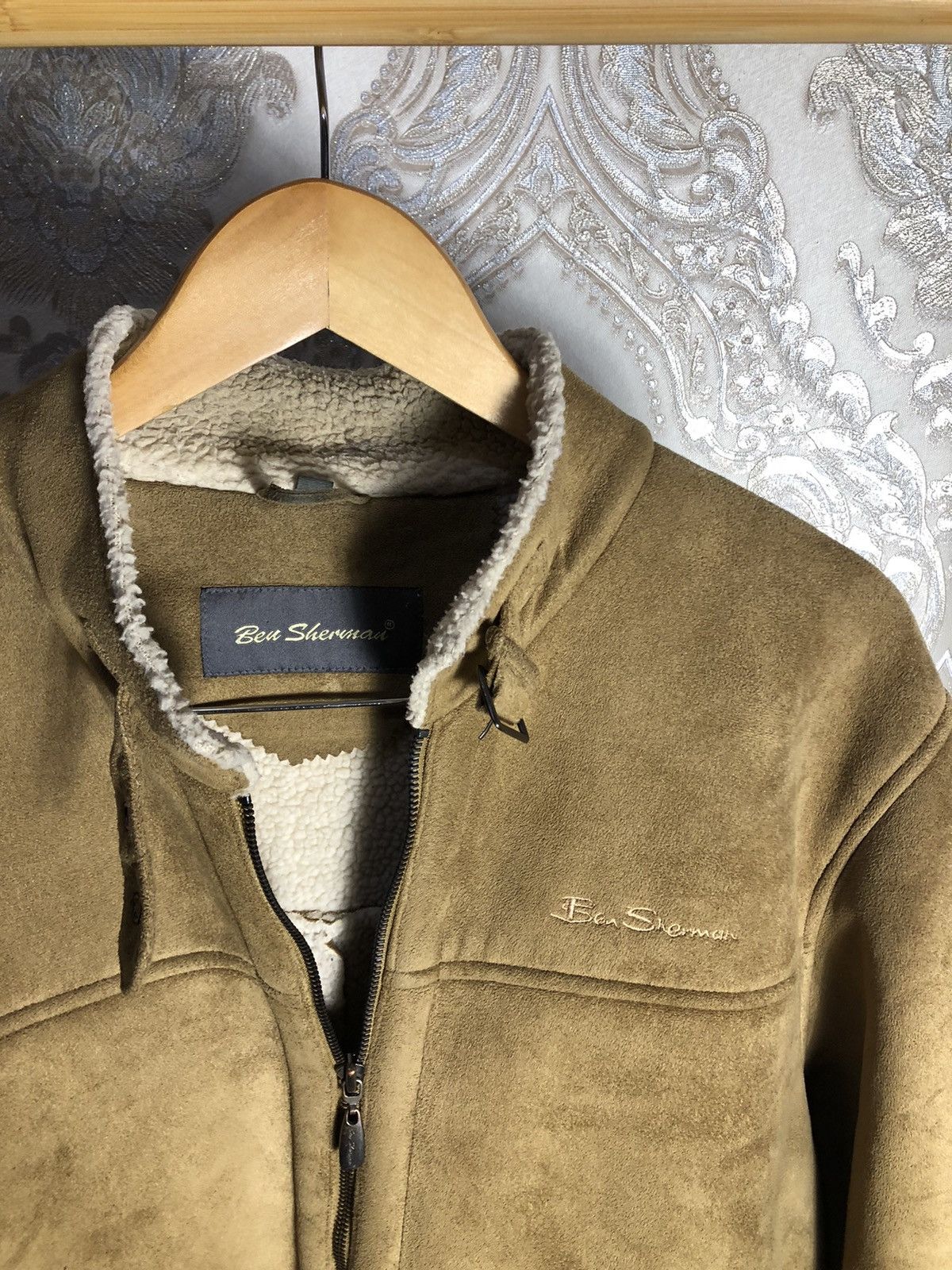 Ben Sherman × Vintage VERY RARE BEN SHERMAN ALASKA COAT LEATHER JACKET MILITARY Size US L / EU 52-54 / 3 - 3 Thumbnail