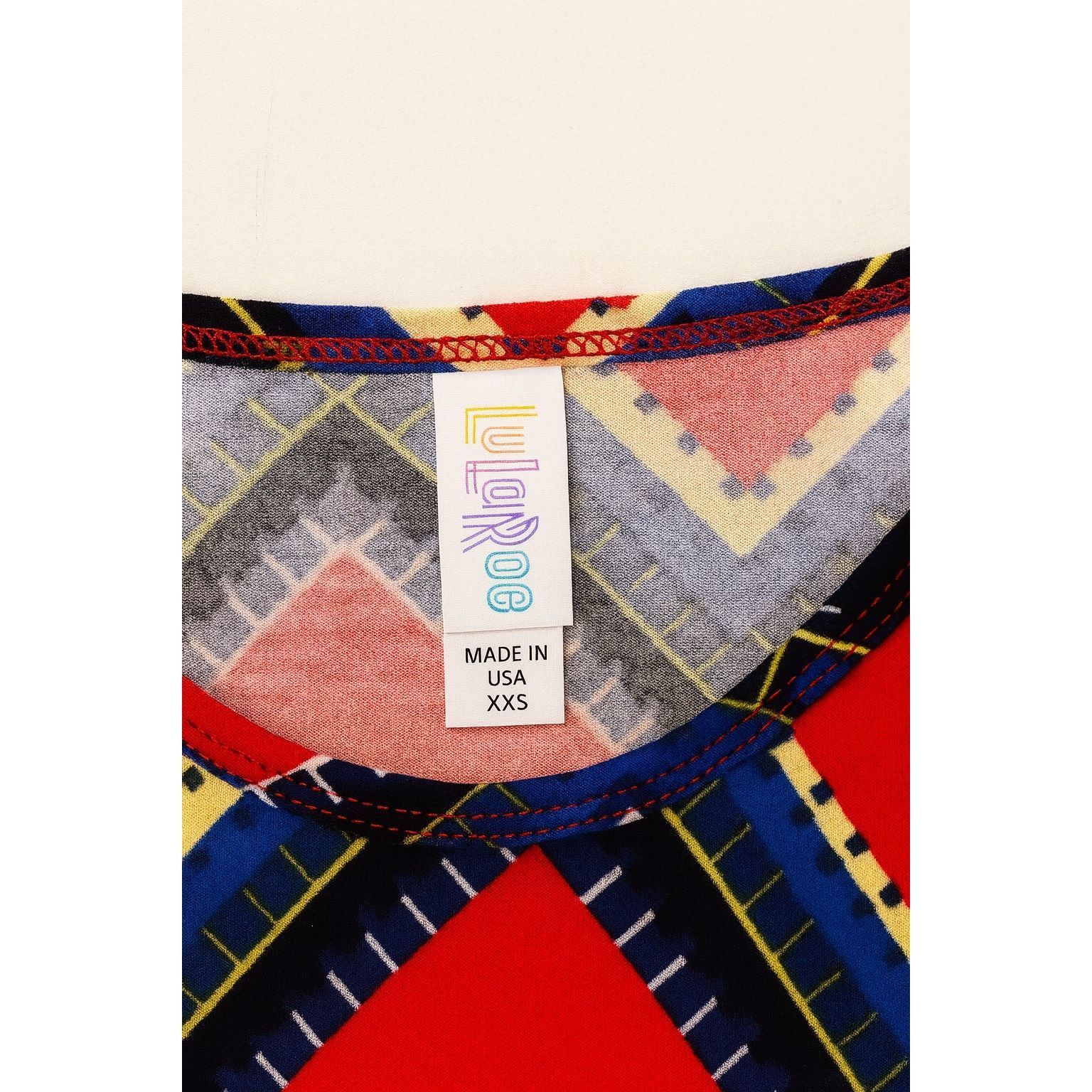 Other LuLaRoe Perfect T Women’s Chevron Print Top | XXS | Red Whit Size XXS / US 00 / IT 34 - 4 Thumbnail