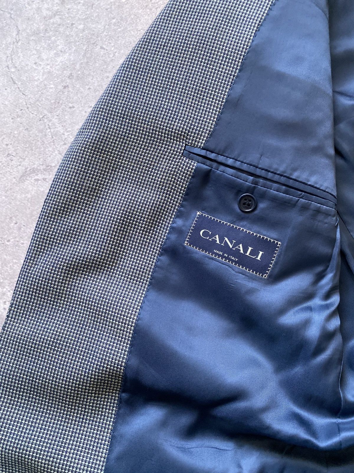Canali Canali Blazer Jacket Men’s Size IT 52 R Italy Wool Cupro Size 52R - 10 Thumbnail