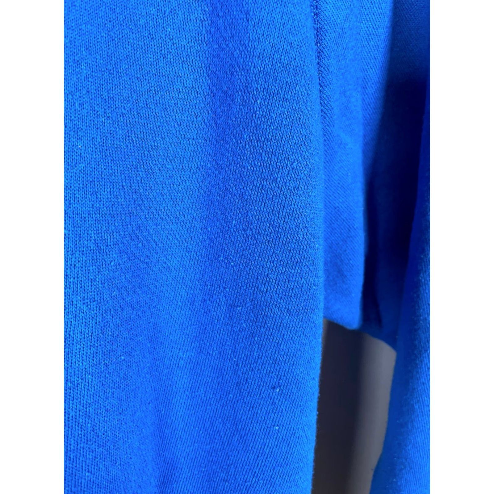 Tultex VINTAGE Tultex Hoodie Mens Large Blue Raglan Sleeves 50/50 Solid Sweatshirt Pullover Crew Neck Front Drawstring Missing Tags Size US L / EU 52-54 / 3 - 7 Thumbnail