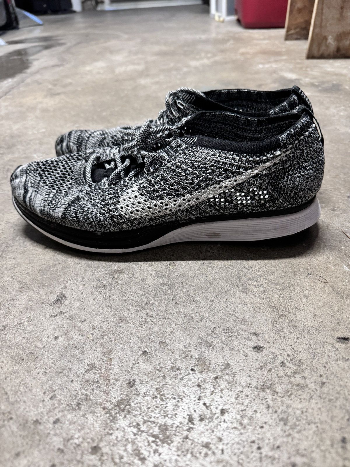Nike Nike Flyknit Racer Oreo 2 Size US 11.5 / EU 44-45 - 3 Thumbnail