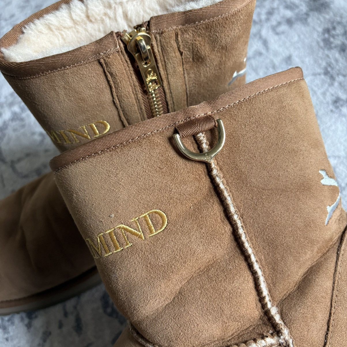 Mastermind Japan Mastermind Japan X Ugg Skull Embroidered Shearling Boots Size US 10 / EU 43 - 8 Thumbnail