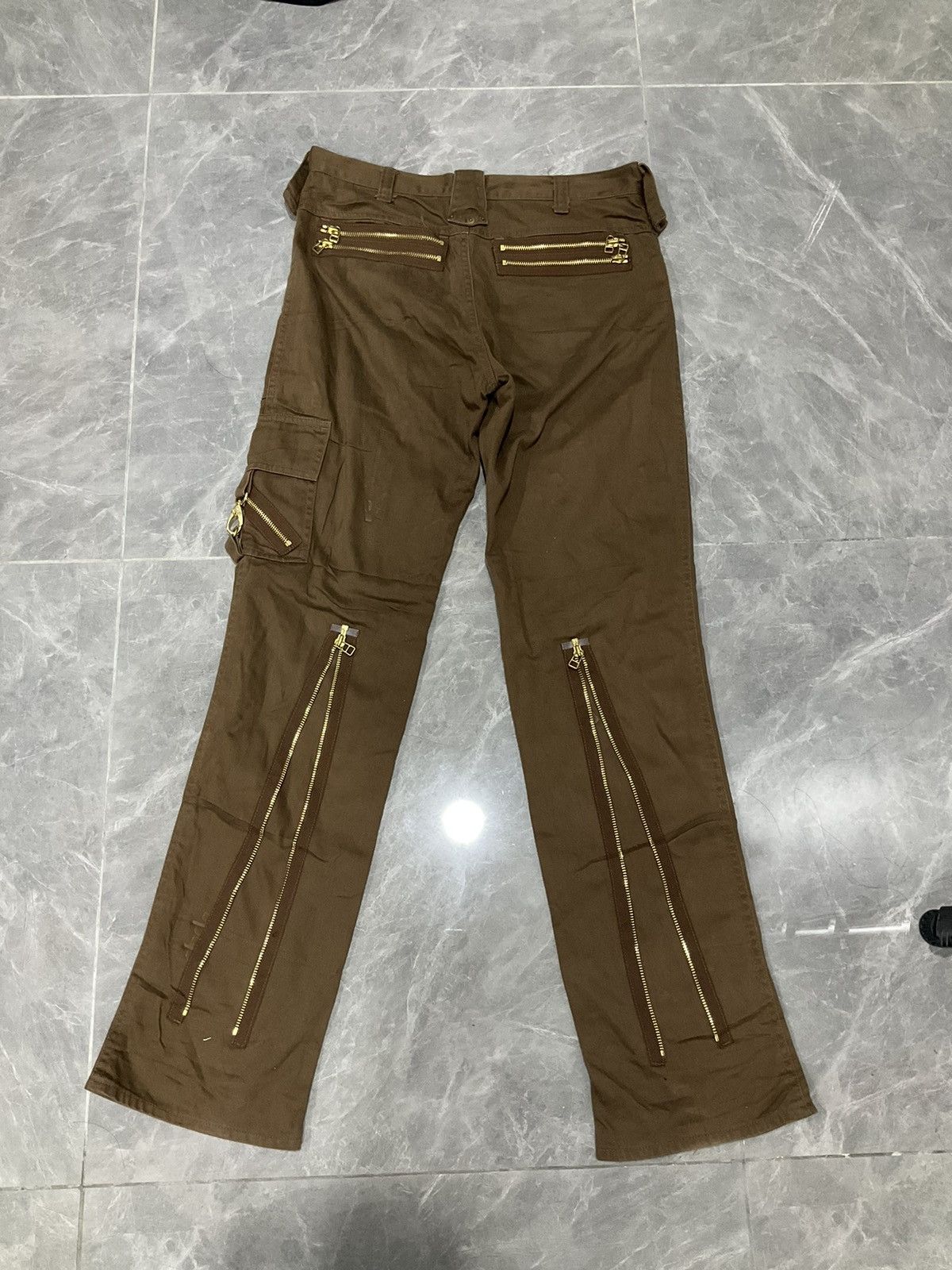 If Six Was Nine × Japanese Brand Jeans Zip Strap Straight Cut 13 Thirteen Karat Size US 31 - 4 Thumbnail