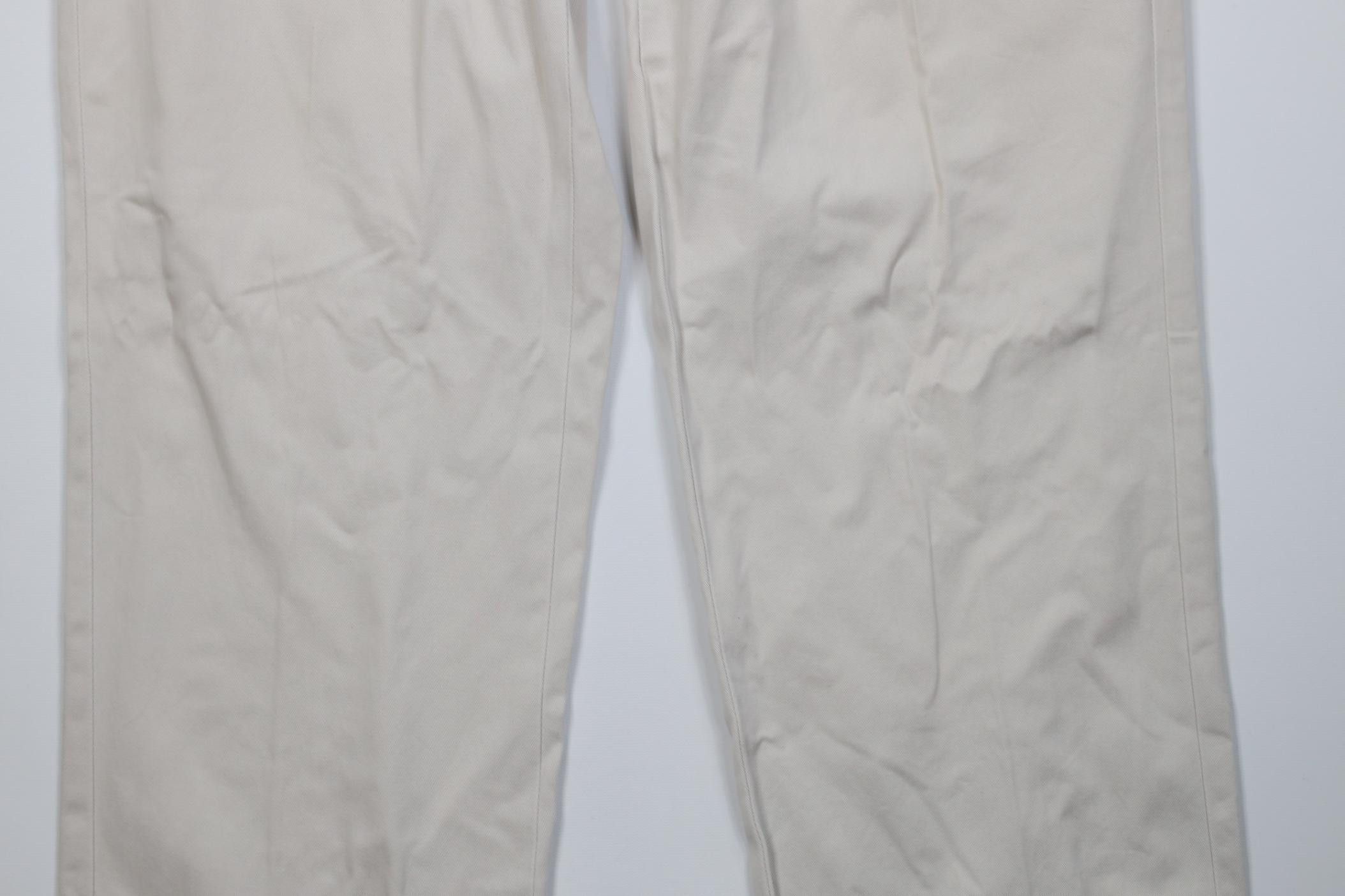 Polo Ralph Lauren Vintage 90s Ralph Lauren Wide Leg Chino Pants Stone Cotton Size US 38 / EU 54 - 3 Thumbnail