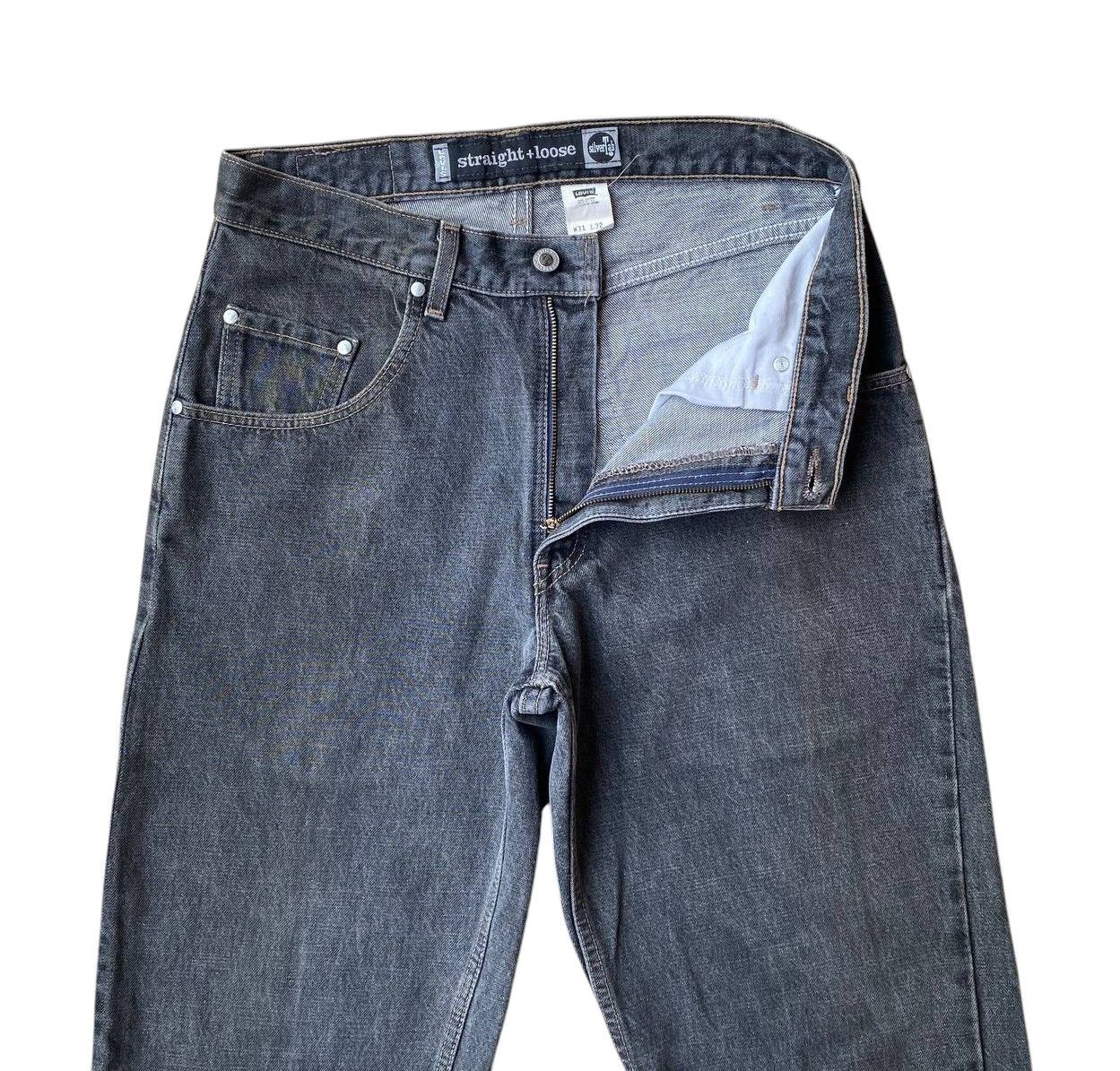 Levi's Vintage Clothing VINTAGE LEVIS 99 SILVERTAB BAGGY LOOSE FADED BLACK DENIM Size US 31 - 7 Thumbnail