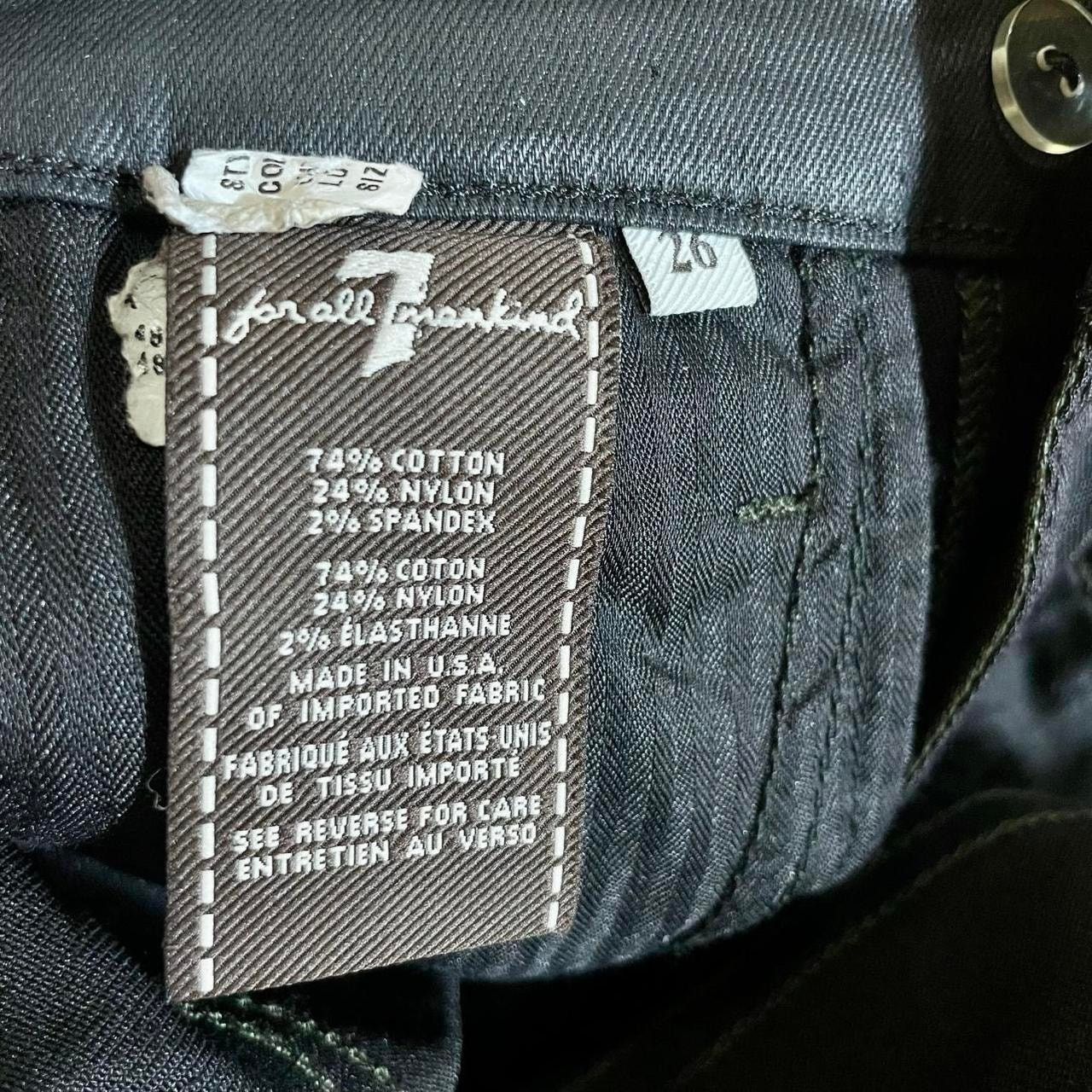 Seven 7 Seven7 For All Mankind Green Coated Jeans - Size 26 Size 26" / US 2 / IT 38 - 8 Thumbnail