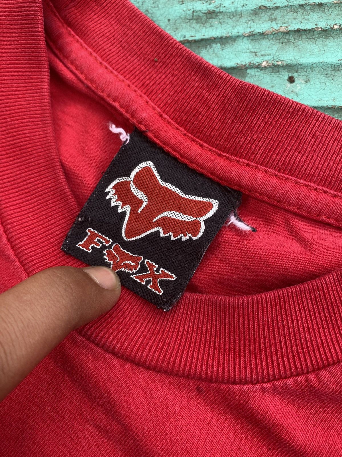 Fox Racing Fox red logo graphic vintage Size US XL / EU 56 / 4 - 4 Thumbnail