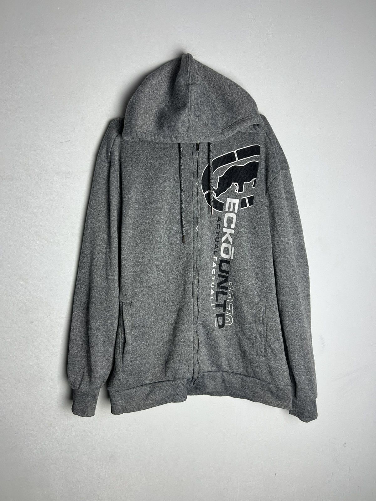 Ecko Unltd. Vintage Big Logo Rare Skate Rap Ecko Unltd Zip Hoodie Size US XL / EU 56 / 4 - 1 Thumbnail