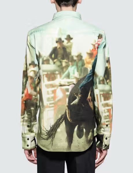 Calvin Klein 205W39NYC Calvin Klein X Raf Simons EST.1978 Bull Fight Printed Jacket Size US L / EU 52-54 / 3 - 3 Thumbnail