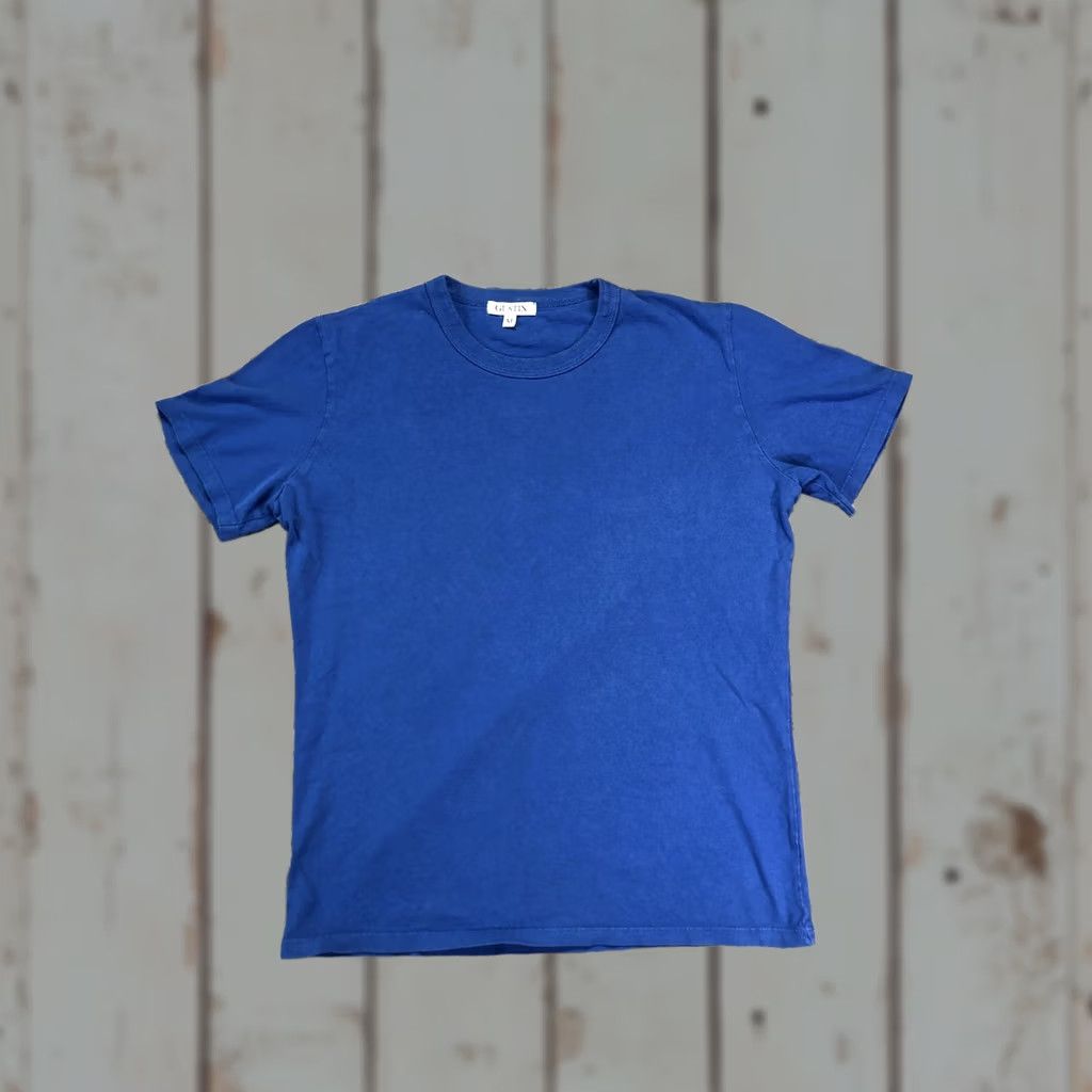 Gustin Gustin Shirt Mens M Blue Short Sleeve Solid Tee Crewneck Casual Regular Fit Jersey Knit Summer Mens Size US M / EU 48-50 / 2 - 1 Thumbnail