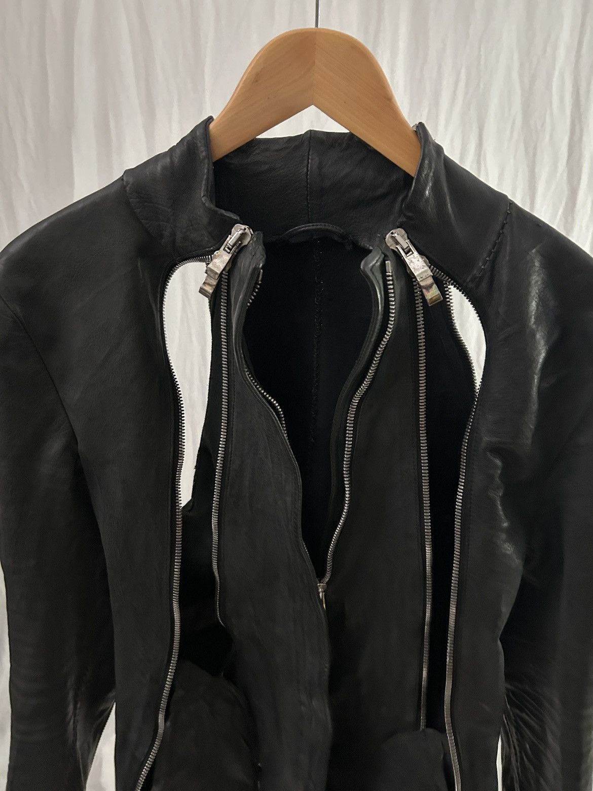 Incarnation Incarnation Zipper Sleeve Leather Jacket Size US S / EU 44-46 / 1 - 23 Thumbnail