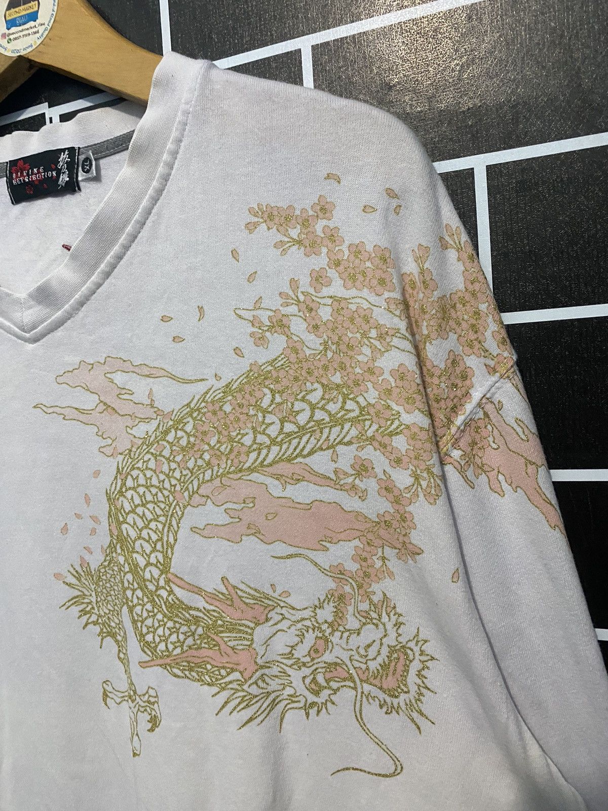 Vintage Sukajan divine retribution samurai girl longsleeve tshirt Size US XL / EU 56 / 4 - 10 Thumbnail