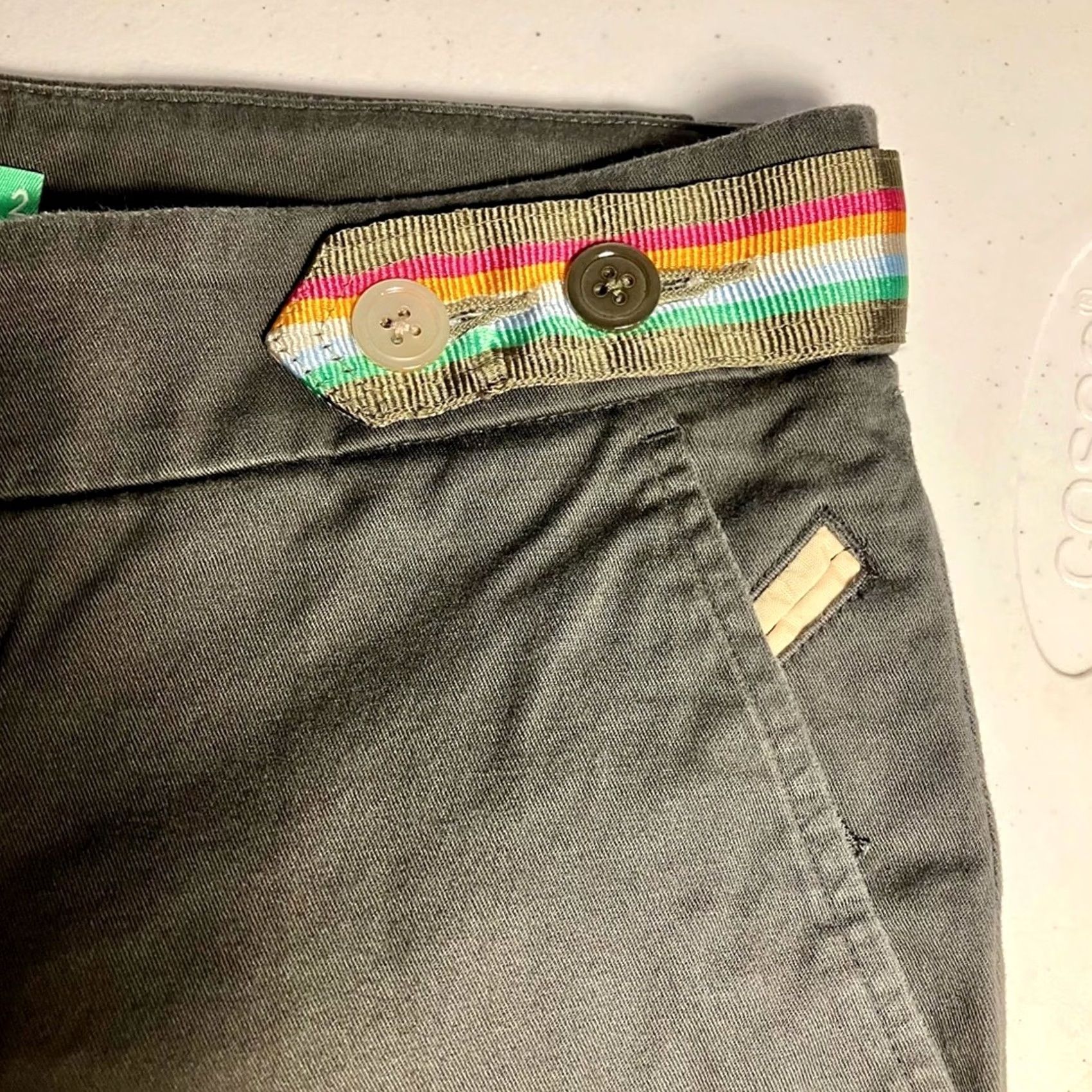 Vintage VINTAGE Birdie Gray Flat Front Ankle Pants Women’s Size 2 Cotton Spandex Cropped Golf Retro 90s/2000s Womens Size 26" / US 2 / IT 38 - 3 Thumbnail