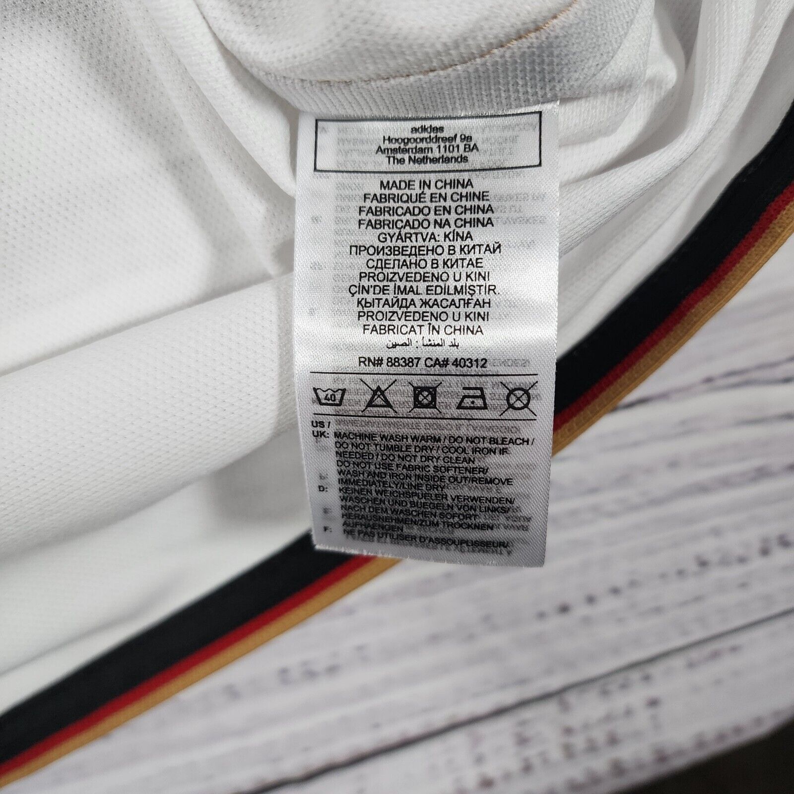 Adidas NWT Adidas German Deutscher Fussball-Bund 2X White Jersey 22 Size US XXL / EU 58 / 5 - 8 Thumbnail