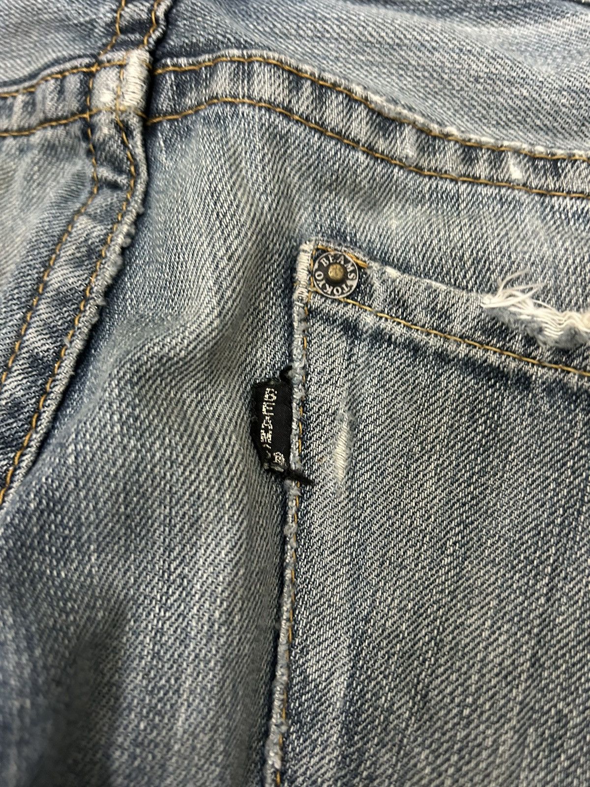 Beams Plus × Japanese Brand Beams Japan Faded Wash Distressed Jeans Size US 31 - 14 Thumbnail