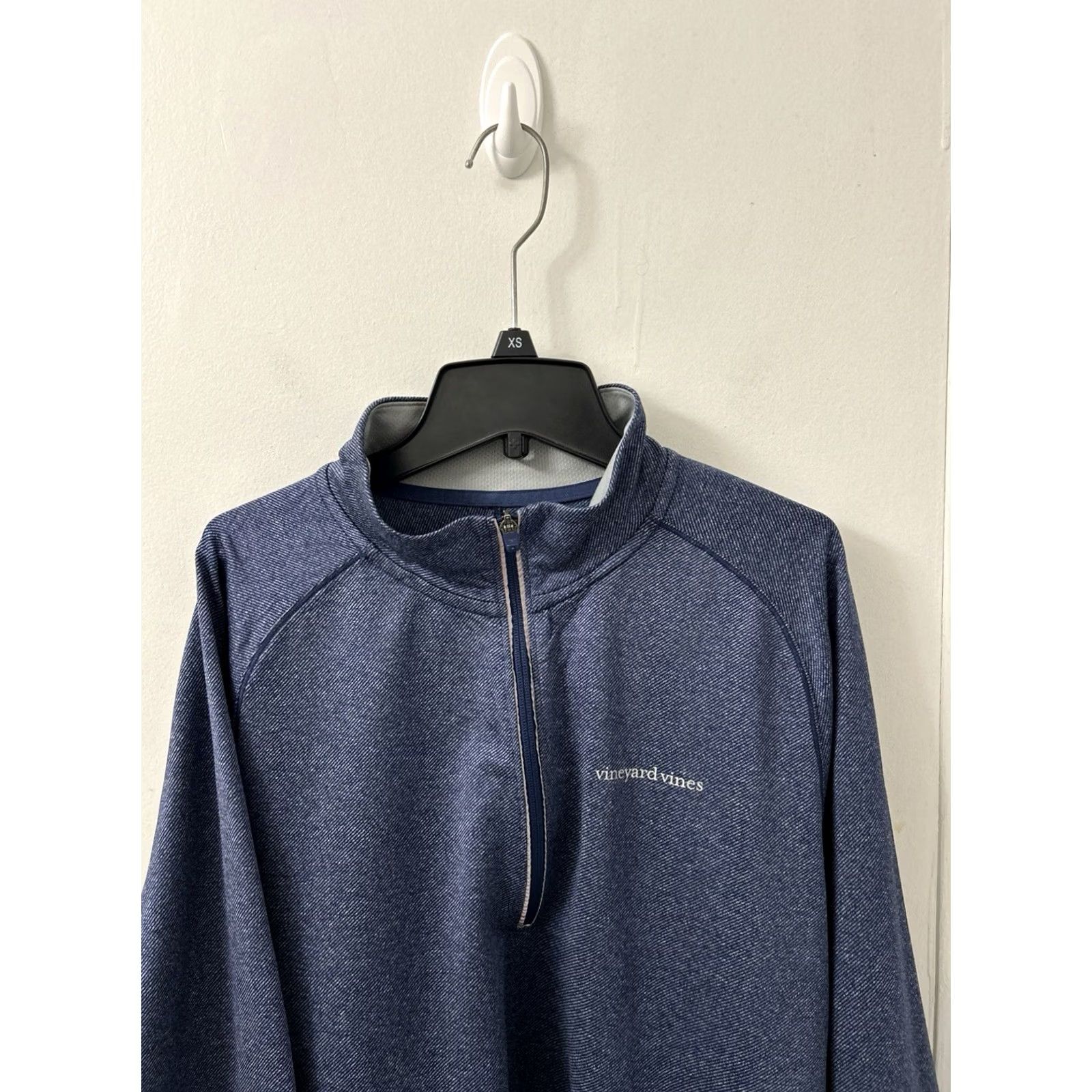 Vineyard Vines Vineyard Vines Performance 1/4 Zip Mens Large Blue Pullover Jacket Long Sleeve Pocket Size US L / EU 52-54 / 3 - 2 Thumbnail