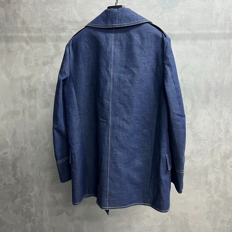 Gucci Gucci Blue lapel double-breasted long-sleeved denim jacket Size US M / EU 48-50 / 2 - 6 Thumbnail