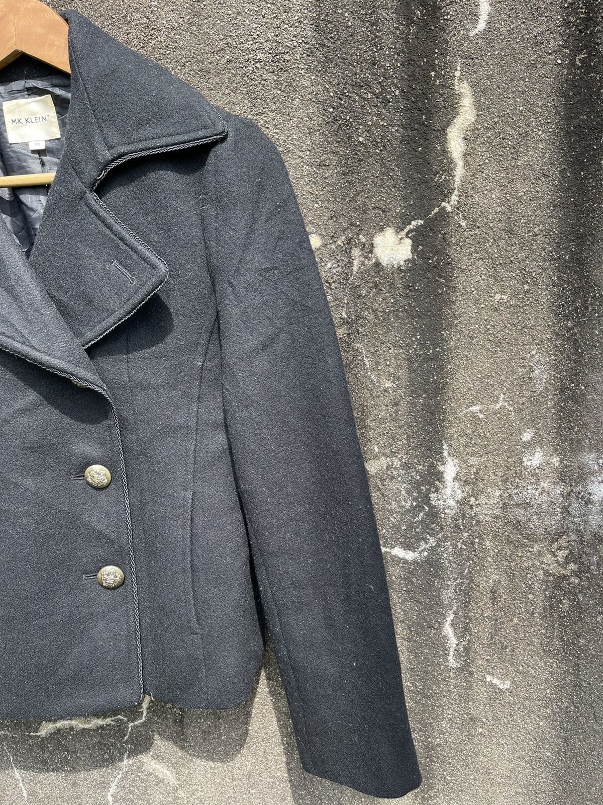 Designer Vintage MK Klein+ Double-Breasted Peacoat Size S / US 4 / IT 40 - 6 Thumbnail