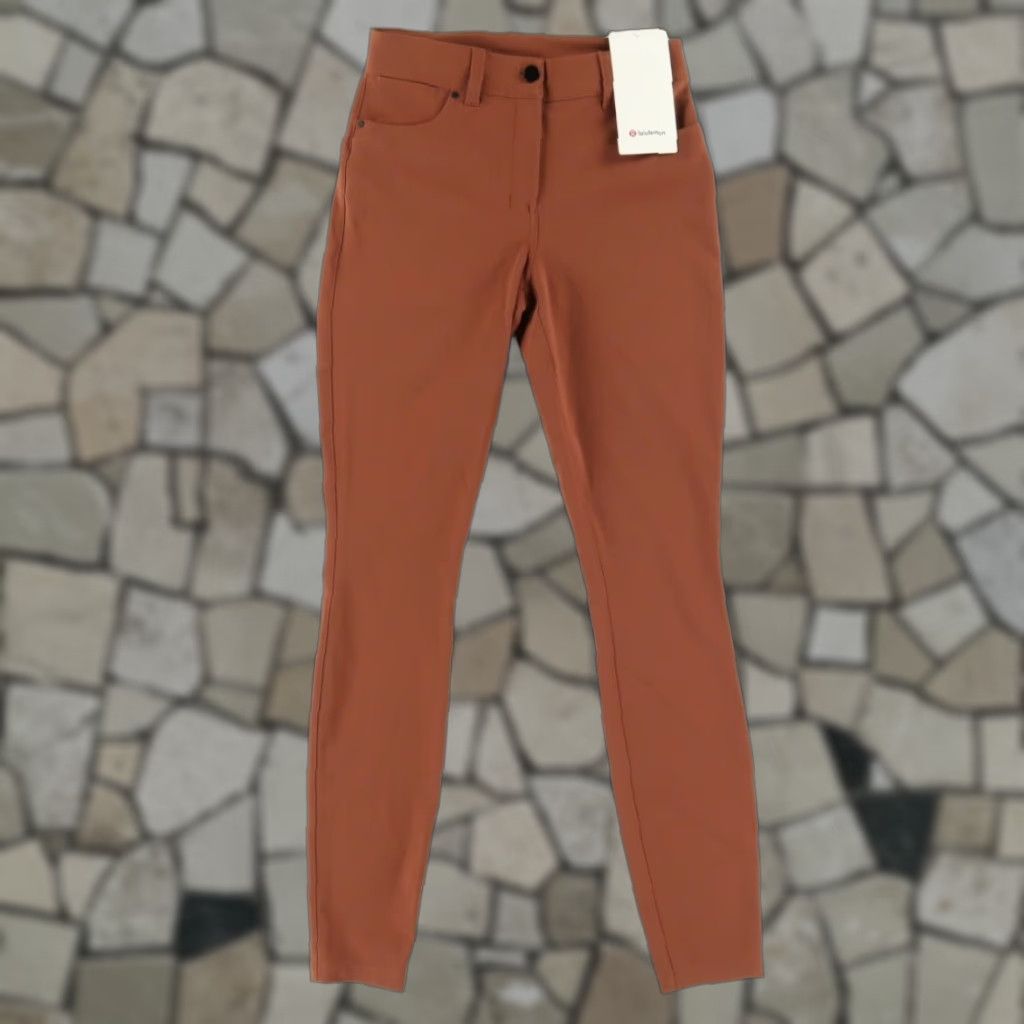 Lululemon Lululemon High Stretch City Sleek HR Nylon Woven Chino Pants Ancient Copper Women's 26 Size 26" / US 2 / IT 38 - 1 Thumbnail