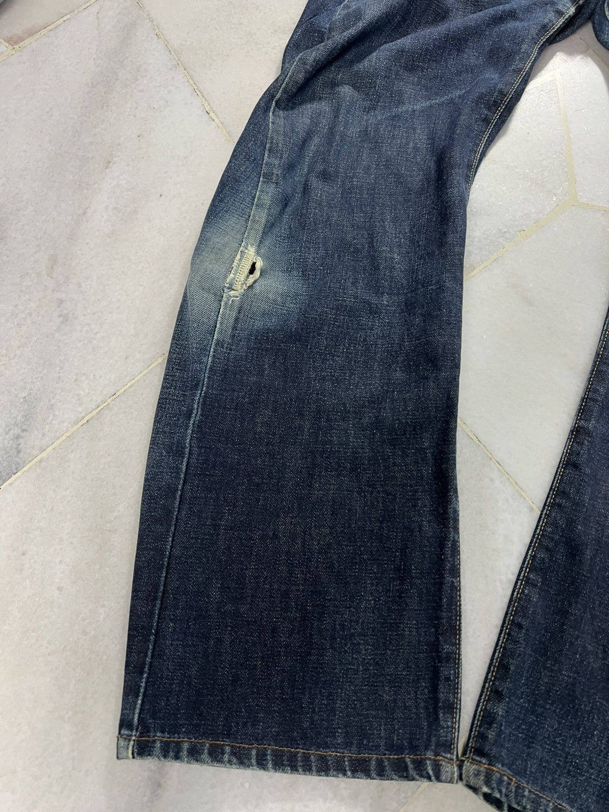 Edwin × If Six Was Nine × PPFM EDWIN E-FUNTION CURVED PUNK MUD WASH DISTRESSED JEANS Size US 29 - 3 Thumbnail