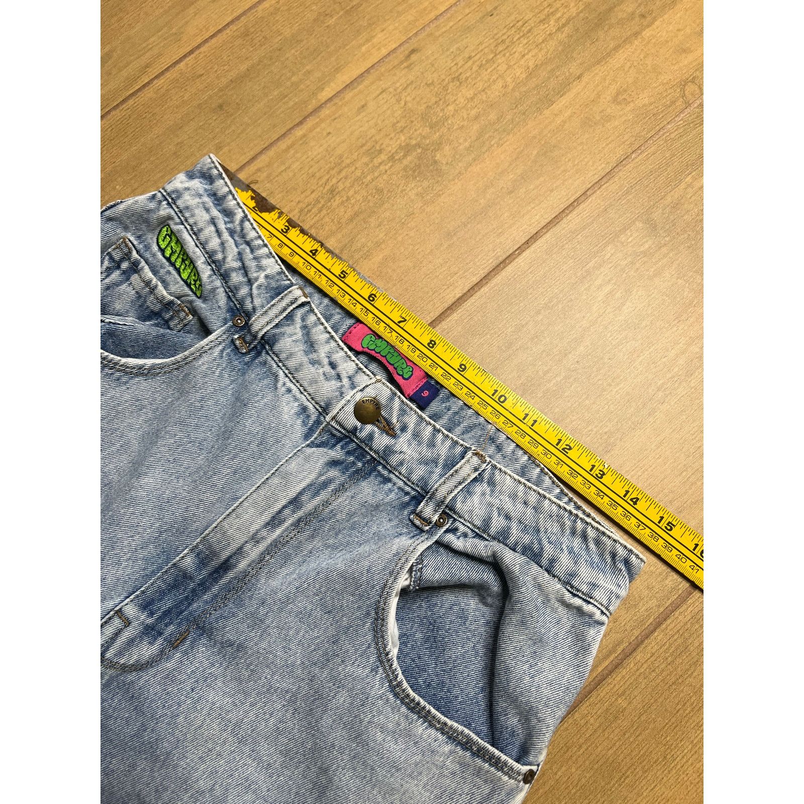 Empyre Empyre Carpenter Jeans Womens Sz 9 Blue Tori High Rise Y2K Size 32" / US 10 / IT 46 - 10 Thumbnail