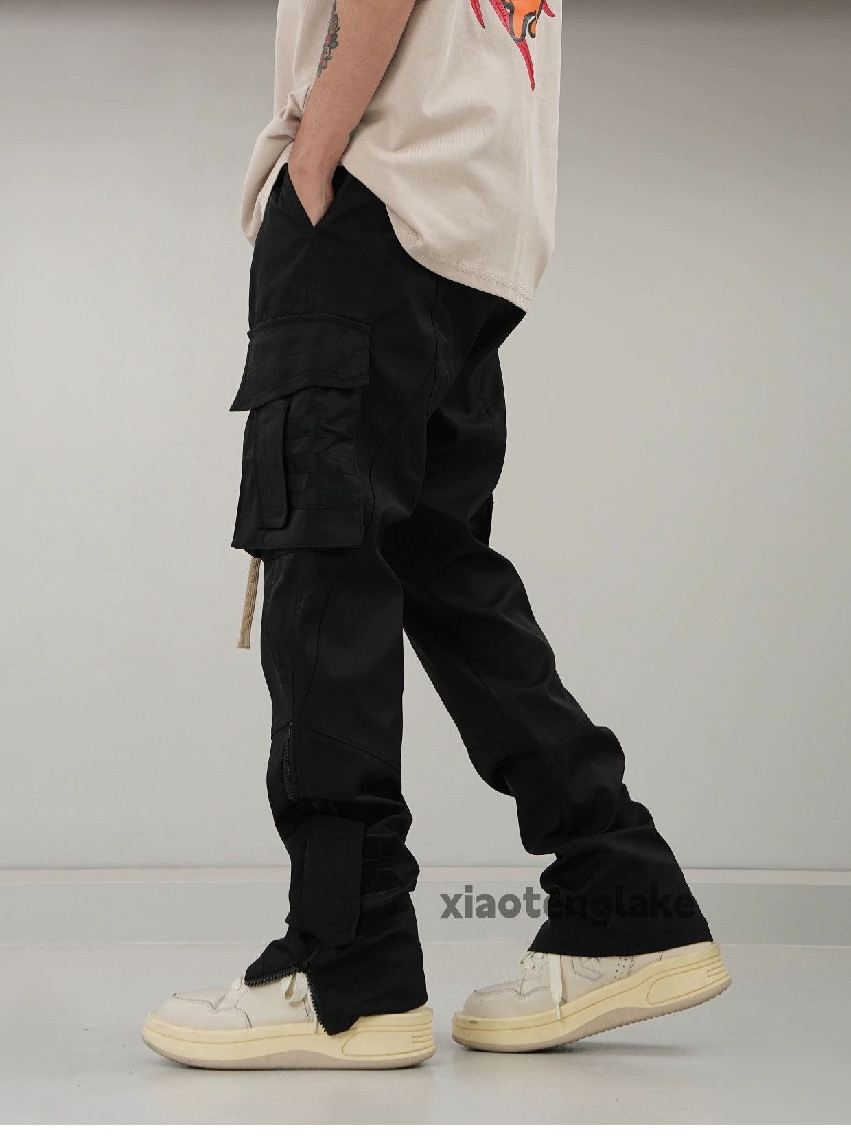 Designer × Japanese Brand × Vintage utility military tactical punk zipper flared cargo pants Size US 34 / EU 50 - 6 Thumbnail