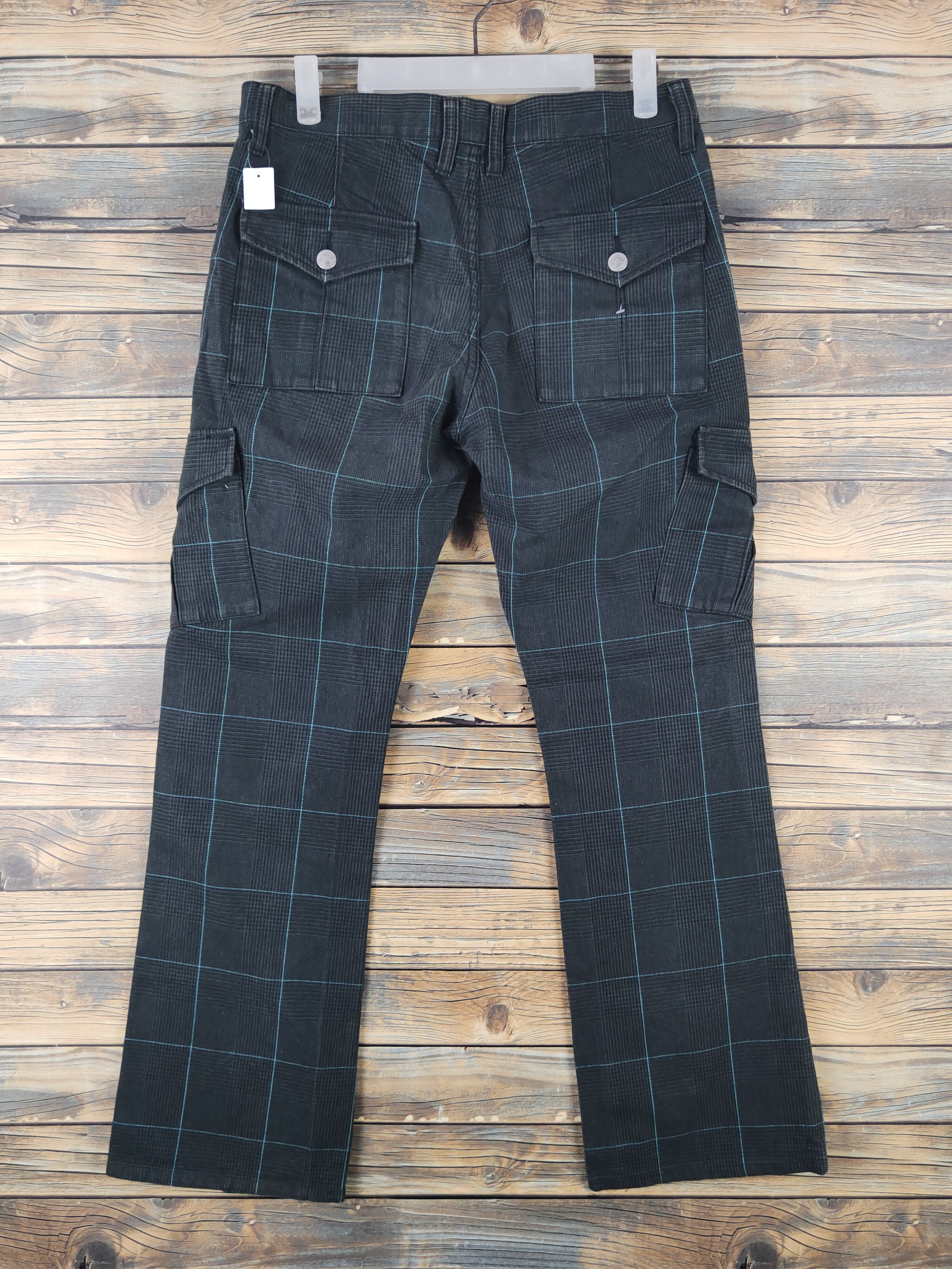 Burberry DL Burberry Black Multipocket Tactical Cargo Pants #1462 Size 31" - 8 Thumbnail