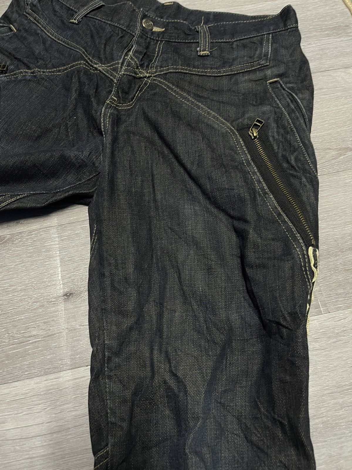 If Six Was Nine × Le Grande Bleu (L.G.B.) × PPFM PPFM Multipocket Megalace Jeans Size US 31 - 8 Thumbnail