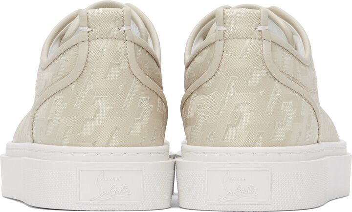 Christian Louboutin o1bcso1str1024 Adolon Junior Flat in Beige Size US 11 / EU 44 - 2 Thumbnail