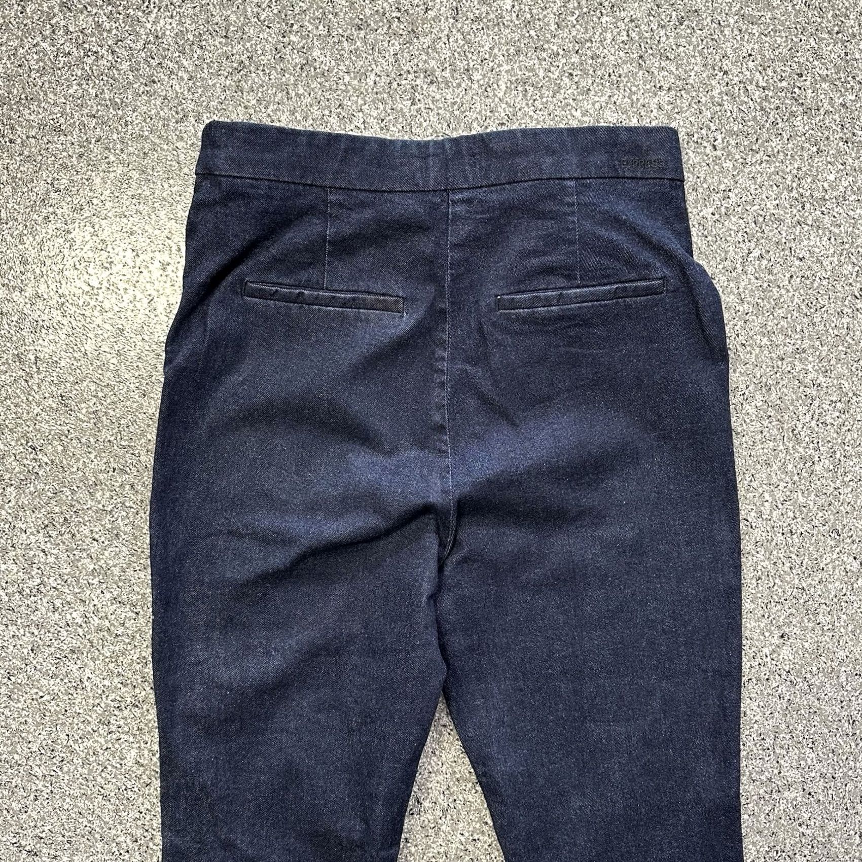 Gap VINTAGE Express Flare Denim Pants Womens 12R 31x32 Super High Rise Stretch Side Zip Size 24" / US 00 / IT 34 - 6 Thumbnail