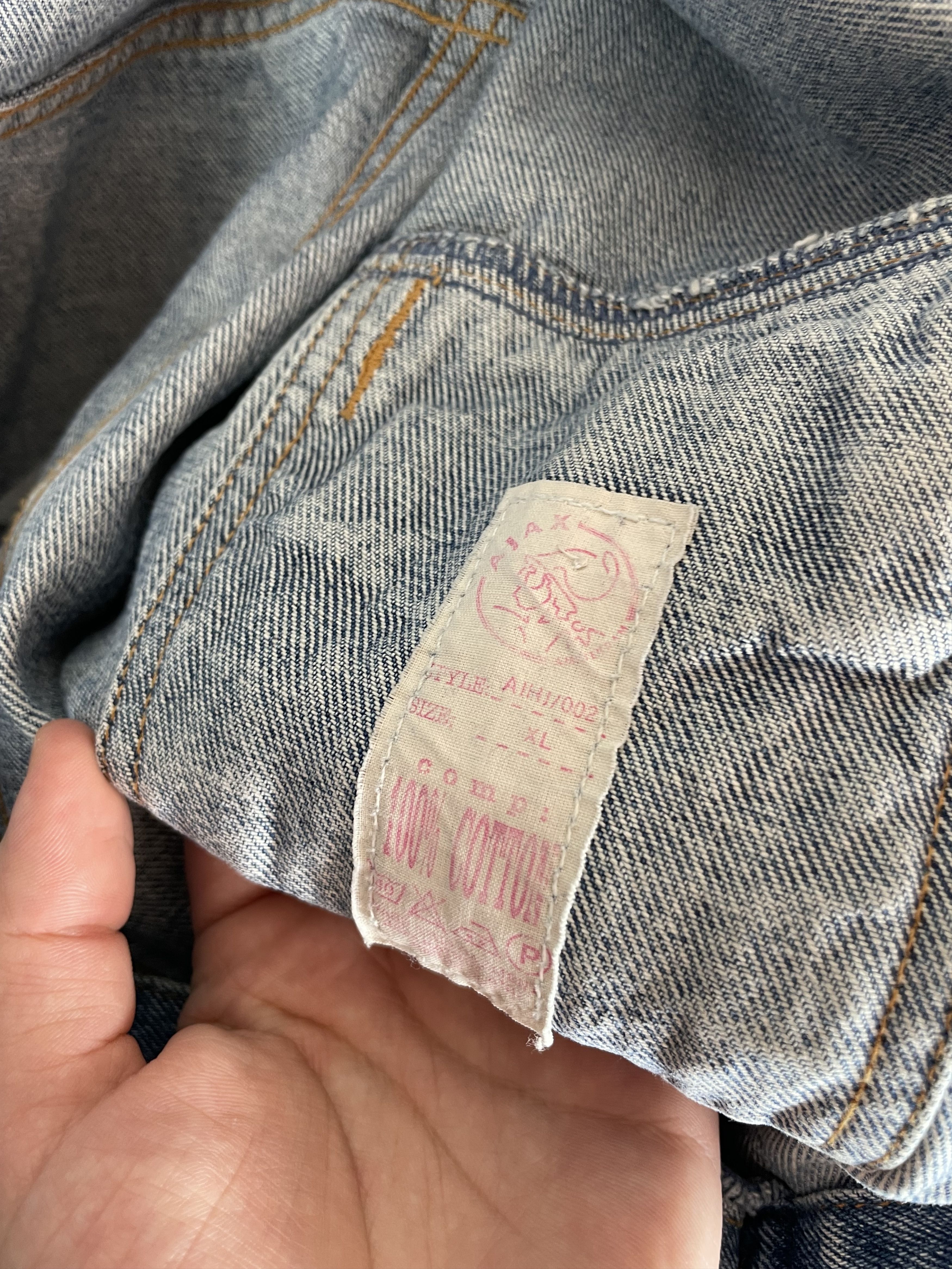 Vintage Vintage Ajax Denim Jacket Soccer 90s Size US XL / EU 56 / 4 - 6 Thumbnail