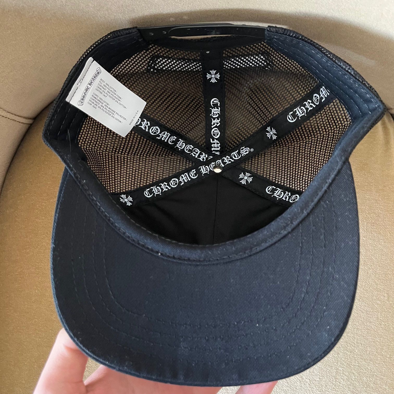 Chrome Hearts Chrome Hearts Triple Cross Cemetery Hat Calf Hair Size ONE SIZE - 7 Thumbnail