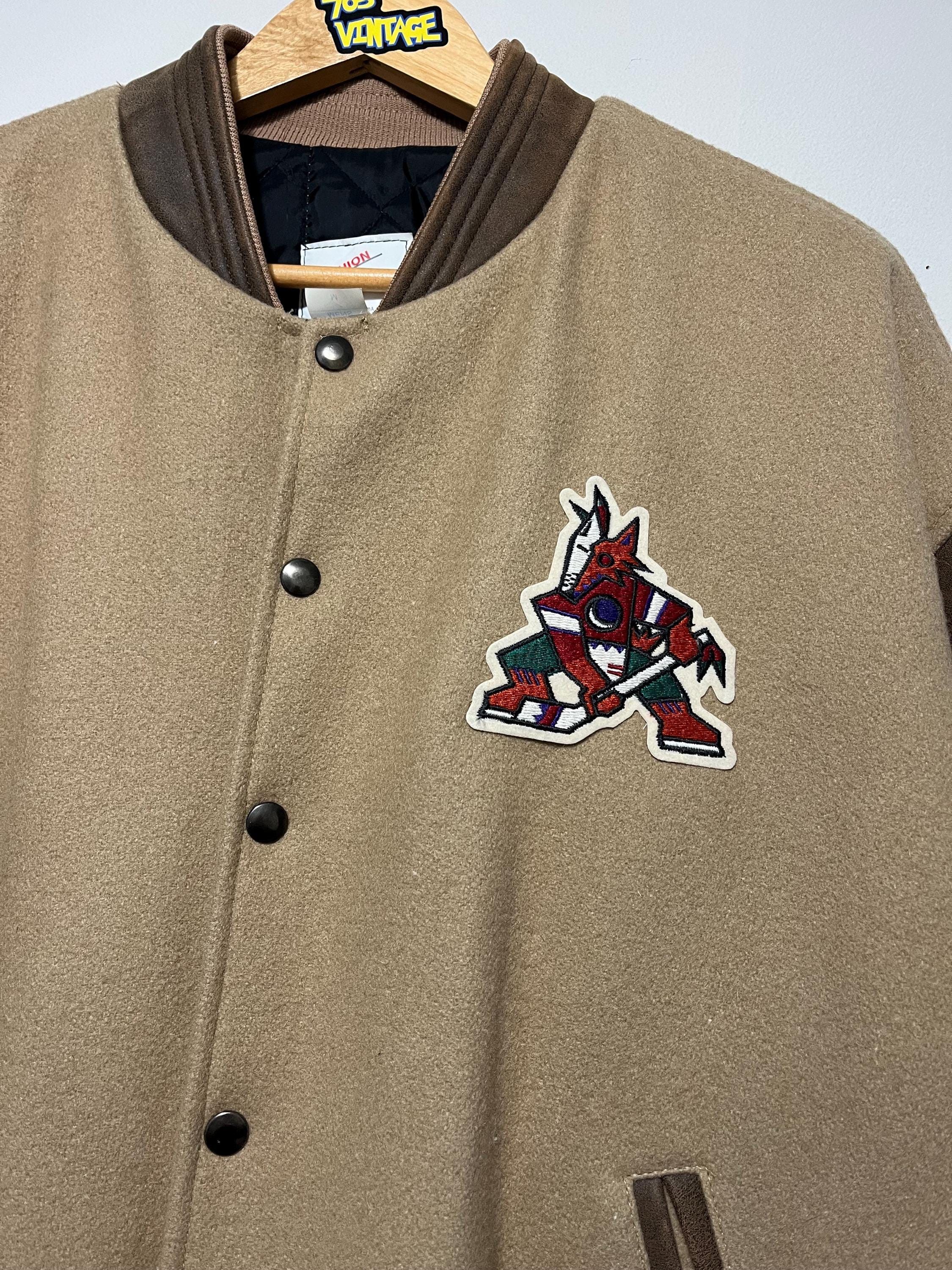 Vintage Vintage Phoenix Coyotes NHL Varsity Jacket Size US L / EU 52-54 / 3 - 3 Thumbnail