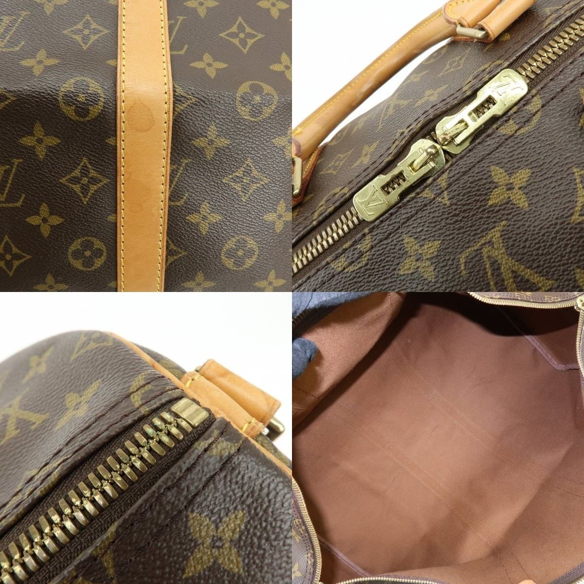 Louis Vuitton Louis Vuitton Monogram Keepall Bandouliere 55 Duffle Bag Size ONE SIZE - 7 Thumbnail