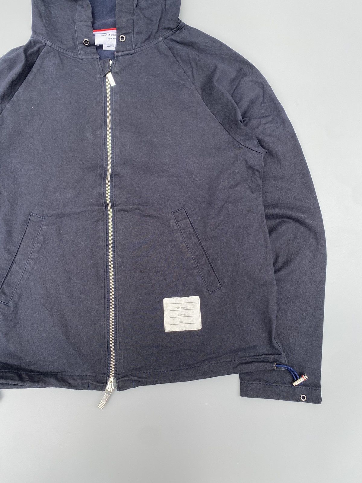 Thom Browne Thom Browne- Raglan Zip Hooded Jacket Size US S / EU 44-46 / 1 - 4 Thumbnail