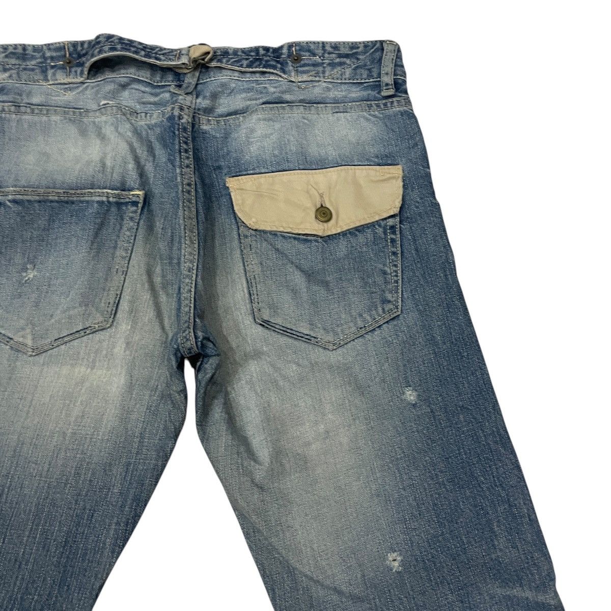 Japanese Brand Vintage Japanese Designer Distressed Buckle Denim Size US 30 / EU 46 - 9 Thumbnail